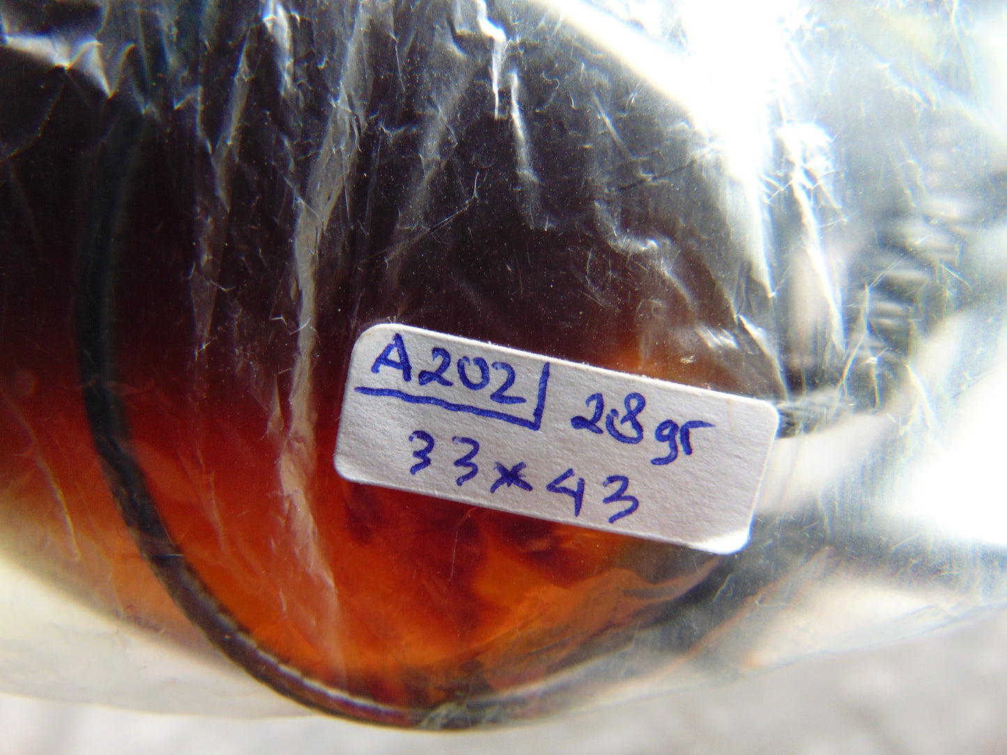 28 gr Pendant Indonesian Blue Amber for Healing A202