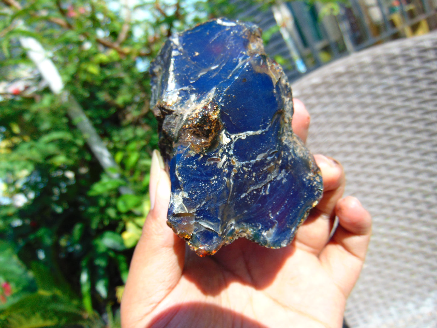 138 gram Rough Raw Indonesian Blue Amber for Healing RBM50