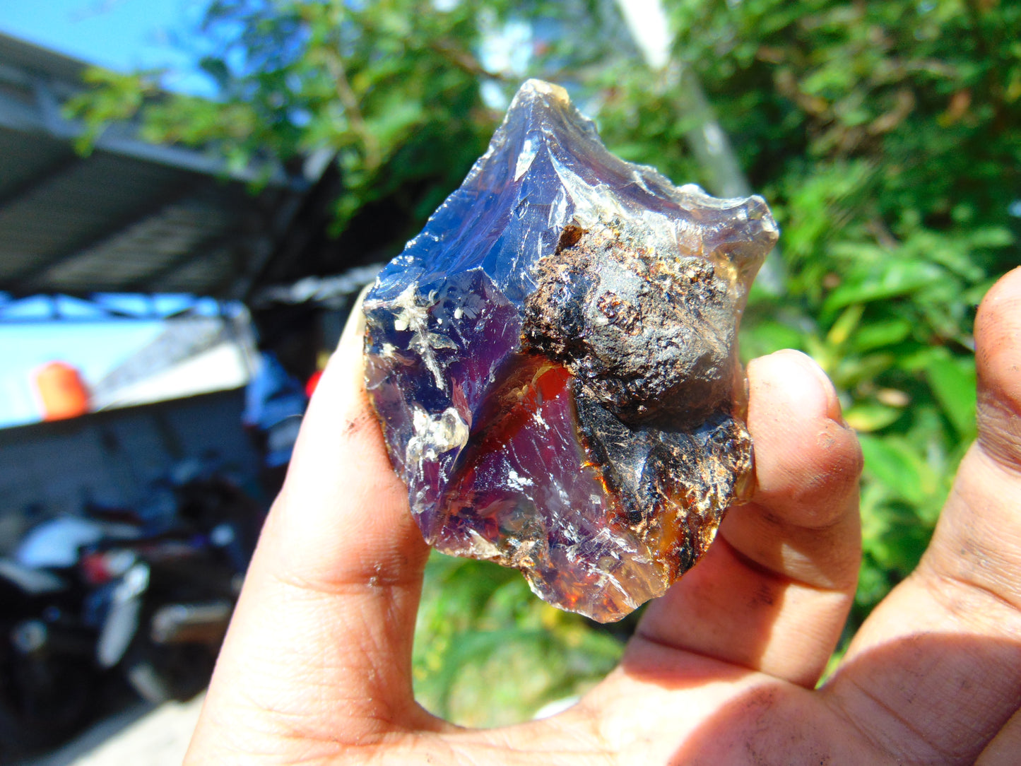 21 gram Rough Raw Indonesian Blue Amber for Healing RBM35