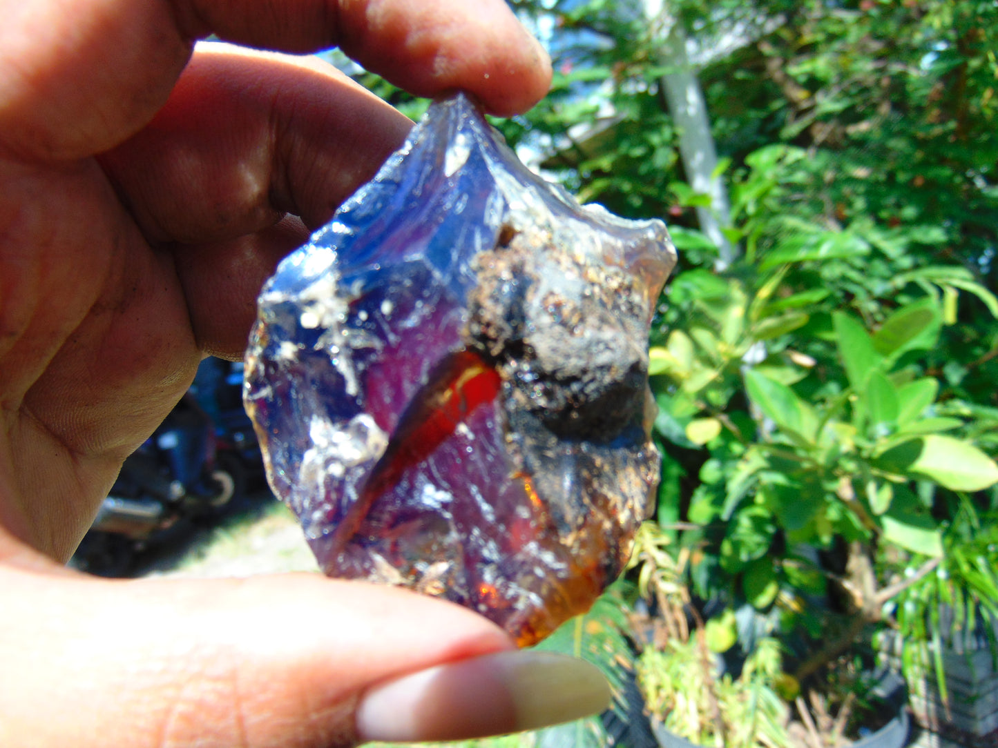 21 gram Rough Raw Indonesian Blue Amber for Healing RBM35