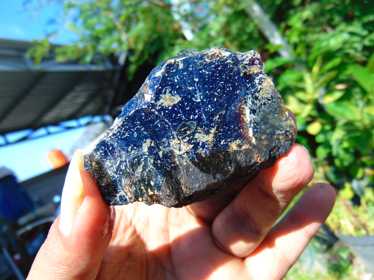 90 gram Rough Raw Indonesian Blue Amber for Healing RBM24