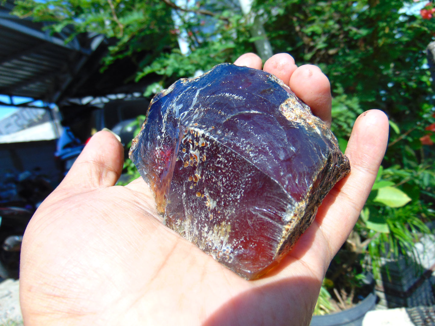 104 gram Rough Raw Indonesian Blue Amber for Healing RBM28