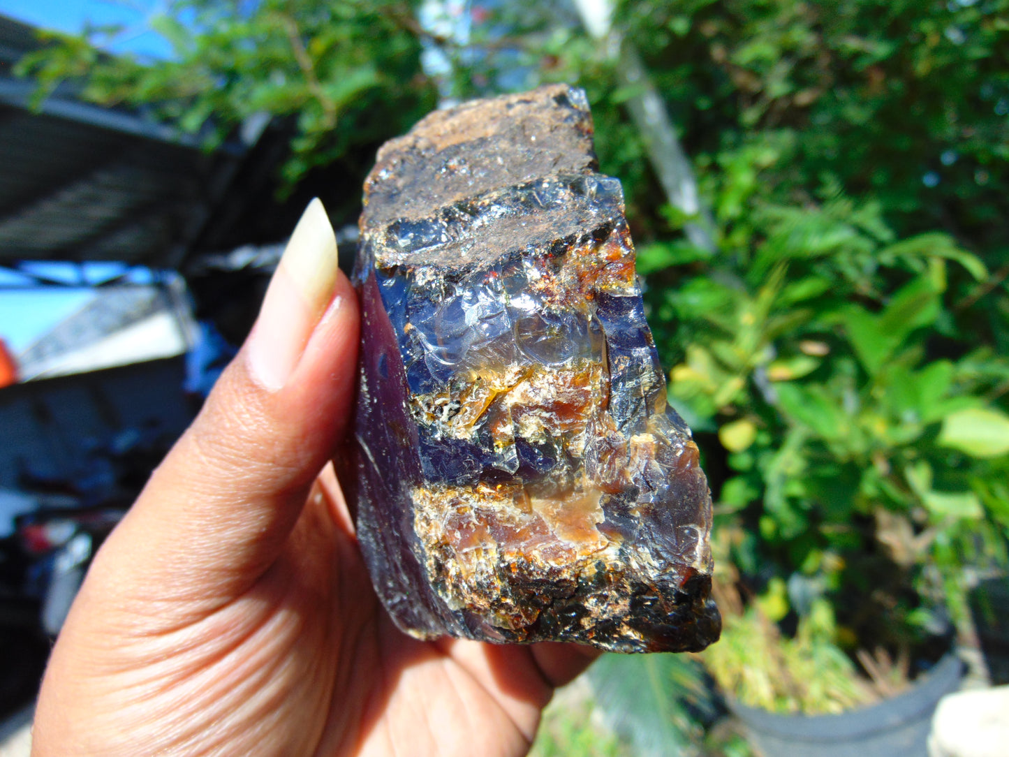 104 gram Rough Raw Indonesian Blue Amber for Healing RBM28