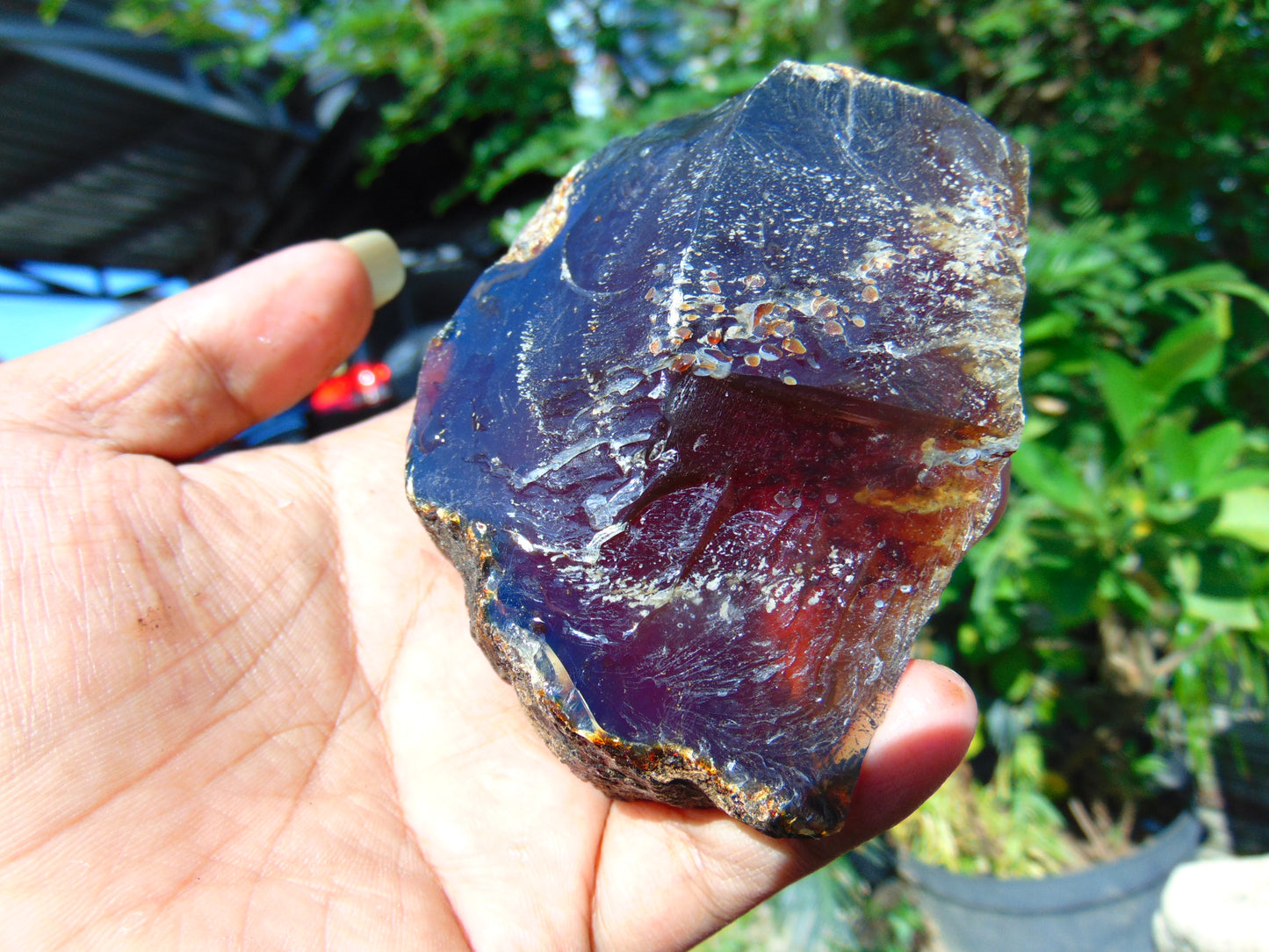 104 gram Rough Raw Indonesian Blue Amber for Healing RBM28