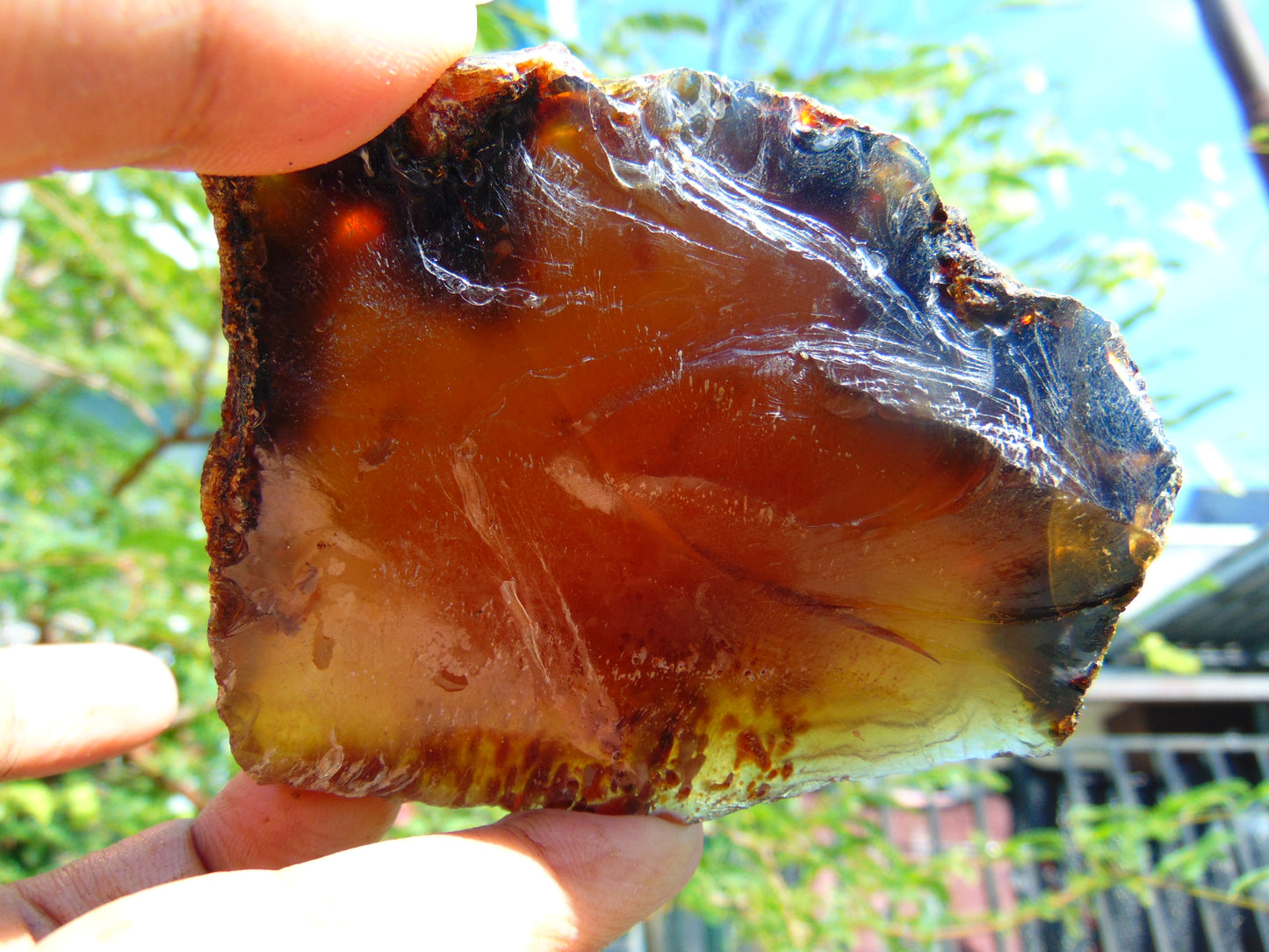104 gram Rough Raw Indonesian Blue Amber for Healing RBM28
