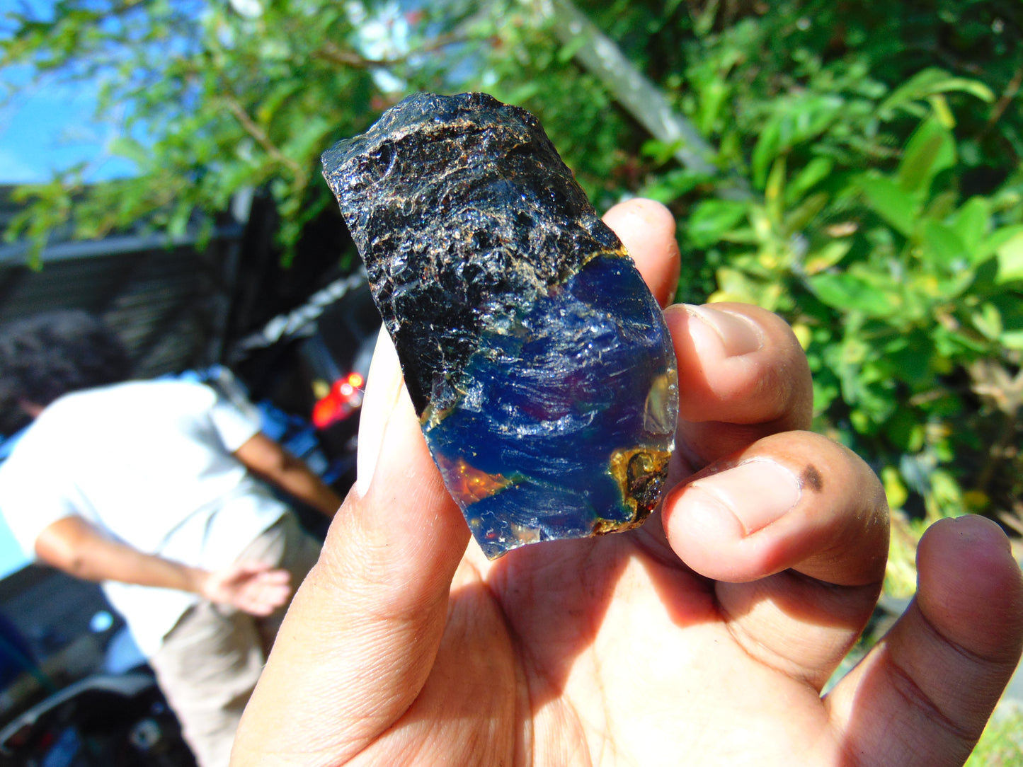 25 gram Rough Raw Indonesian Blue Amber for Healing RBM31