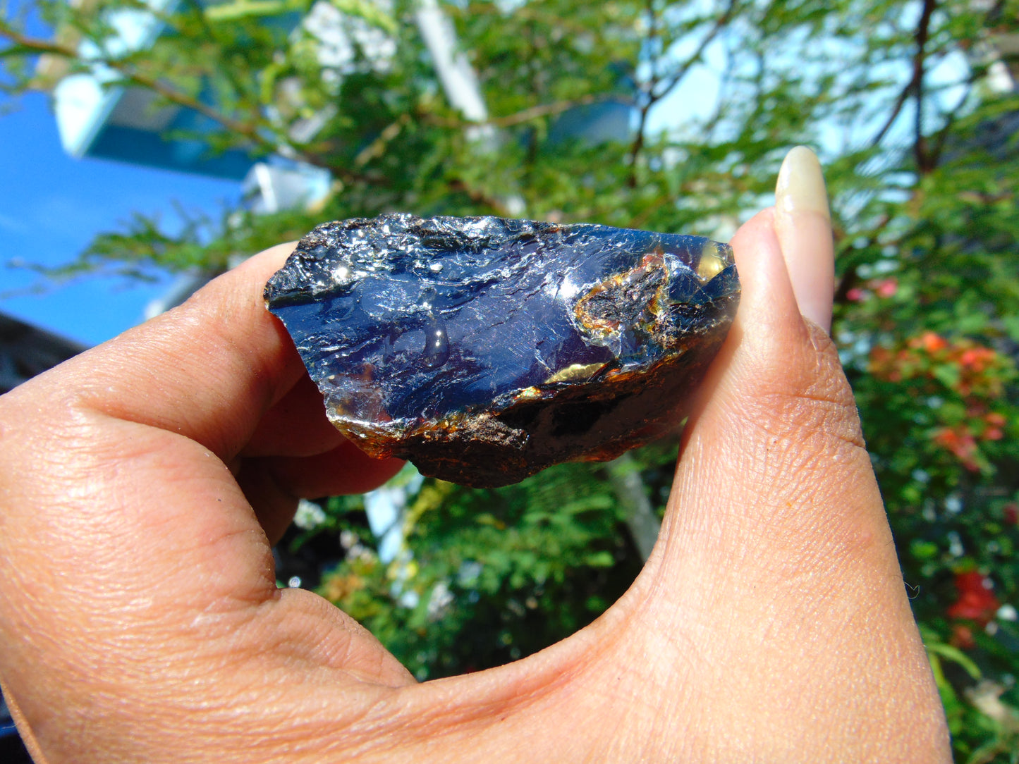 25 gram Rough Raw Indonesian Blue Amber for Healing RBM31