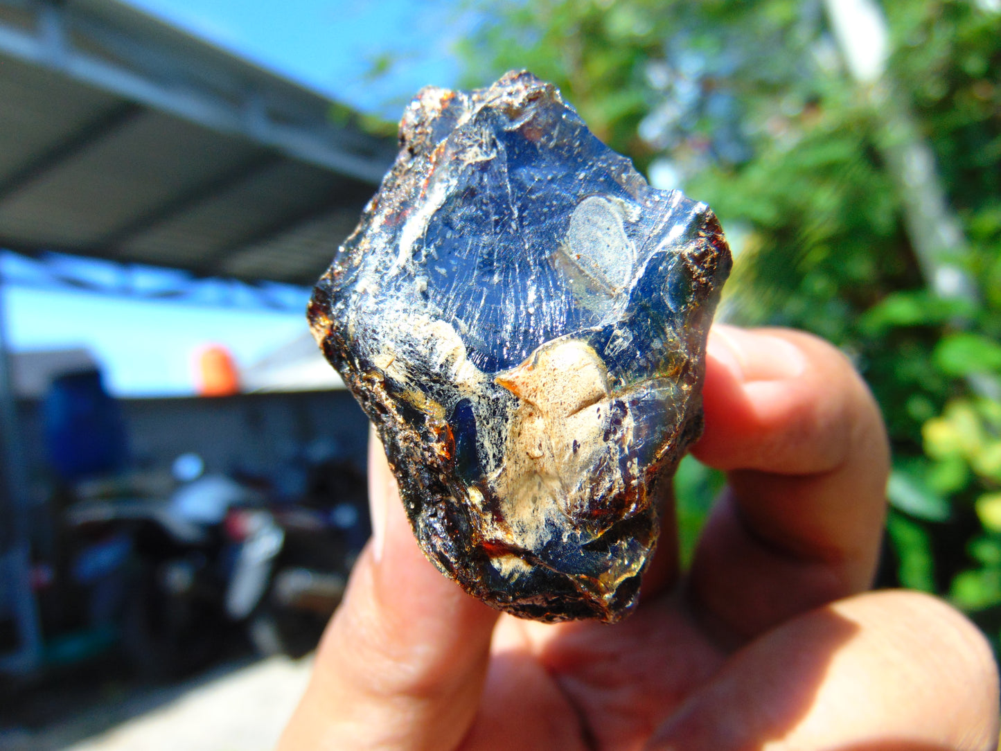 27 gram Rough Raw Indonesian Blue Amber for Healing RBM39