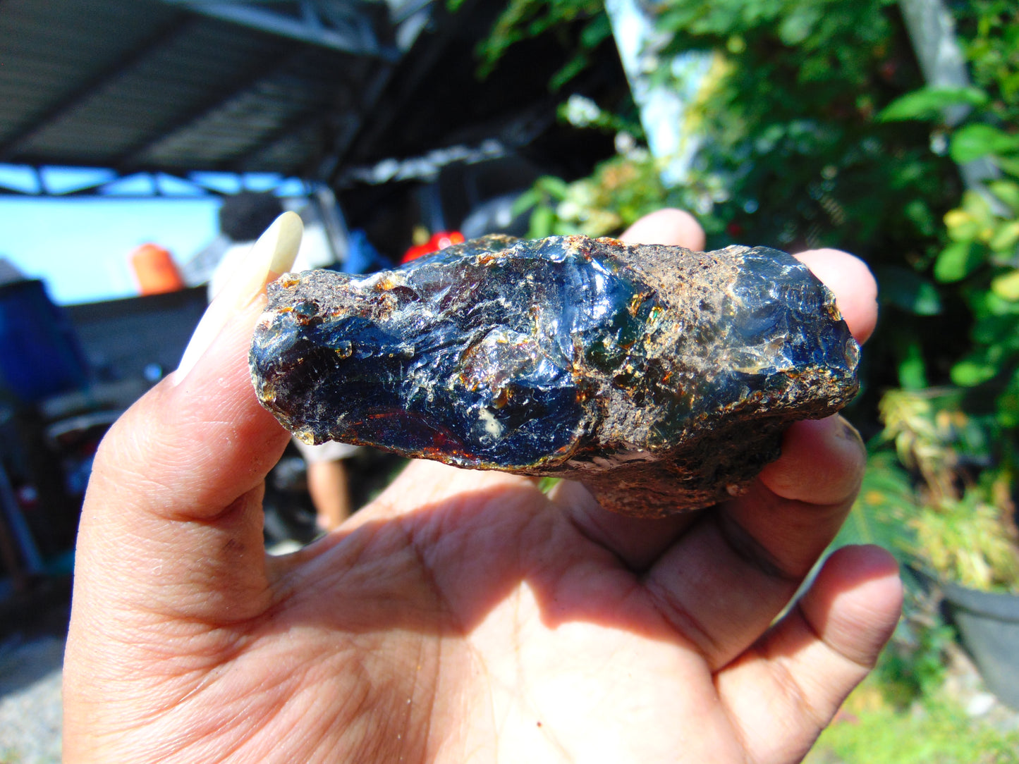 62 gram Rough Raw Indonesian Blue Amber for Healing RBM23