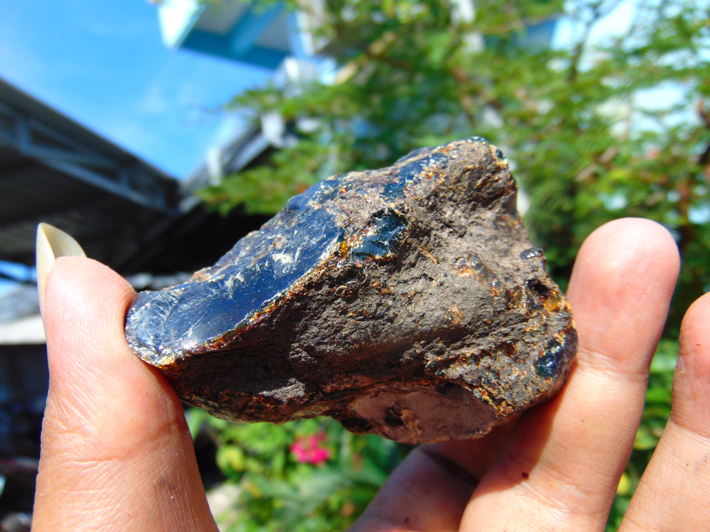 62 gram Rough Raw Indonesian Blue Amber for Healing RBM23