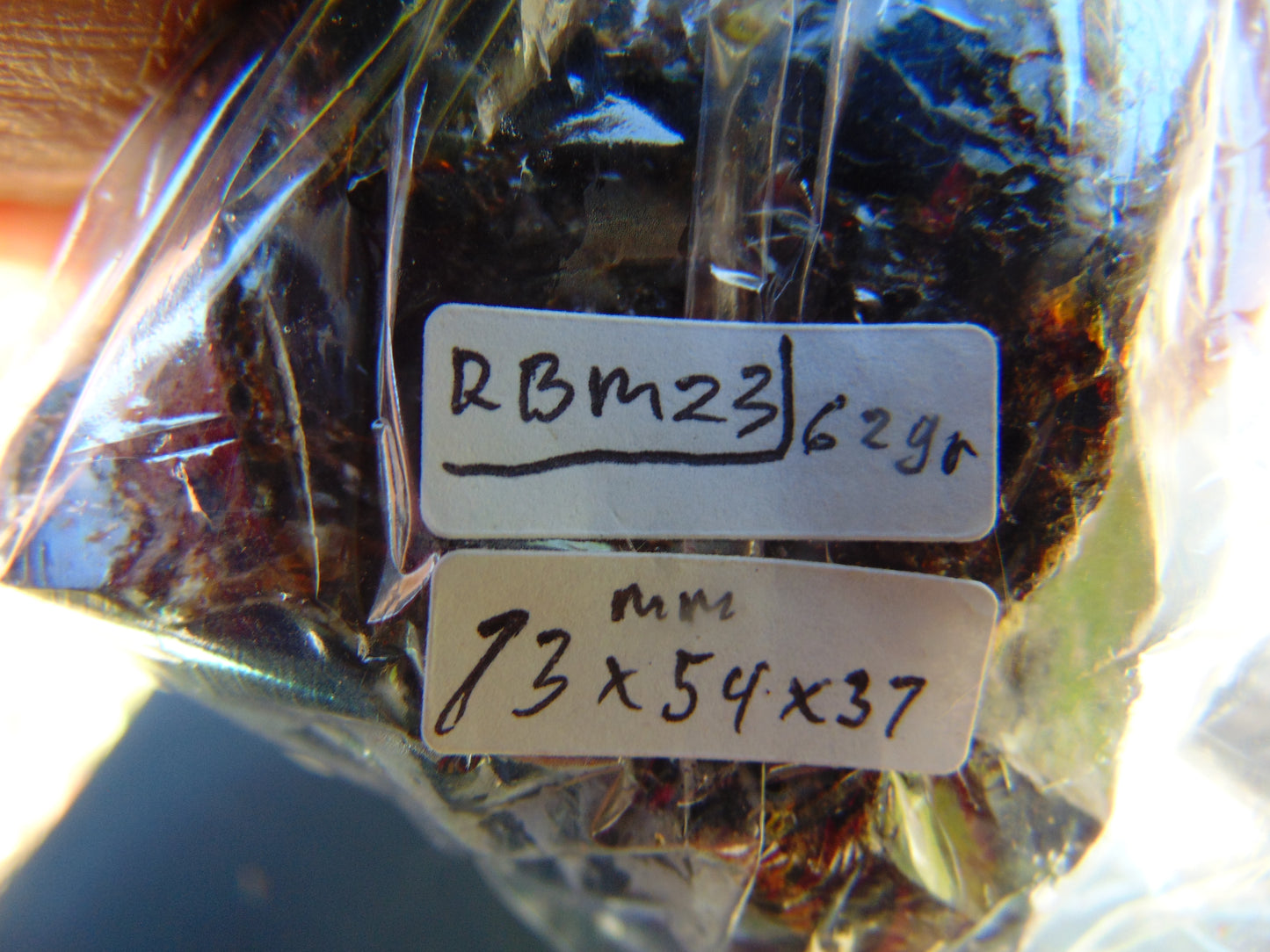 62 gram Rough Raw Indonesian Blue Amber for Healing RBM23