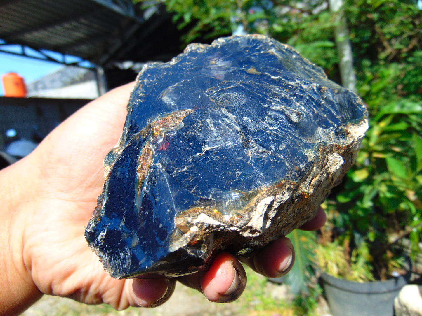 401 gram Rough Raw Indonesian Blue Amber for Healing MLRB71
