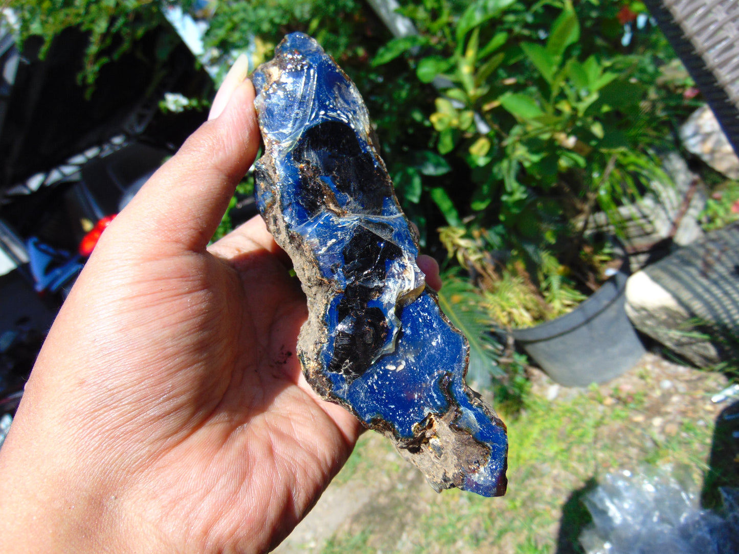 190 gram Rough Raw Indonesian Blue Amber for Healing RBM69