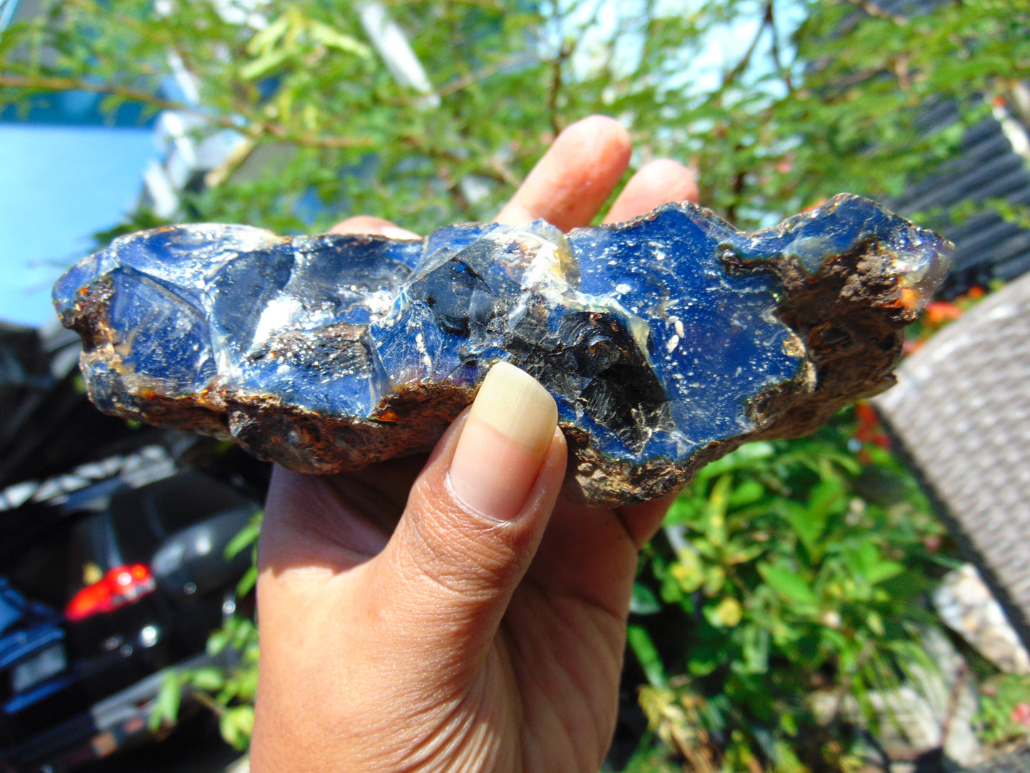 190 gram Rough Raw Indonesian Blue Amber for Healing RBM69