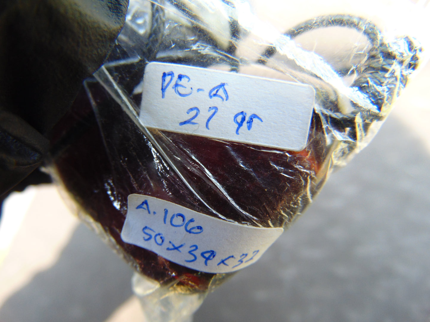 27 gr Pendant 50x34x32 mm Indonesian Blue Amber for Healing PEA106