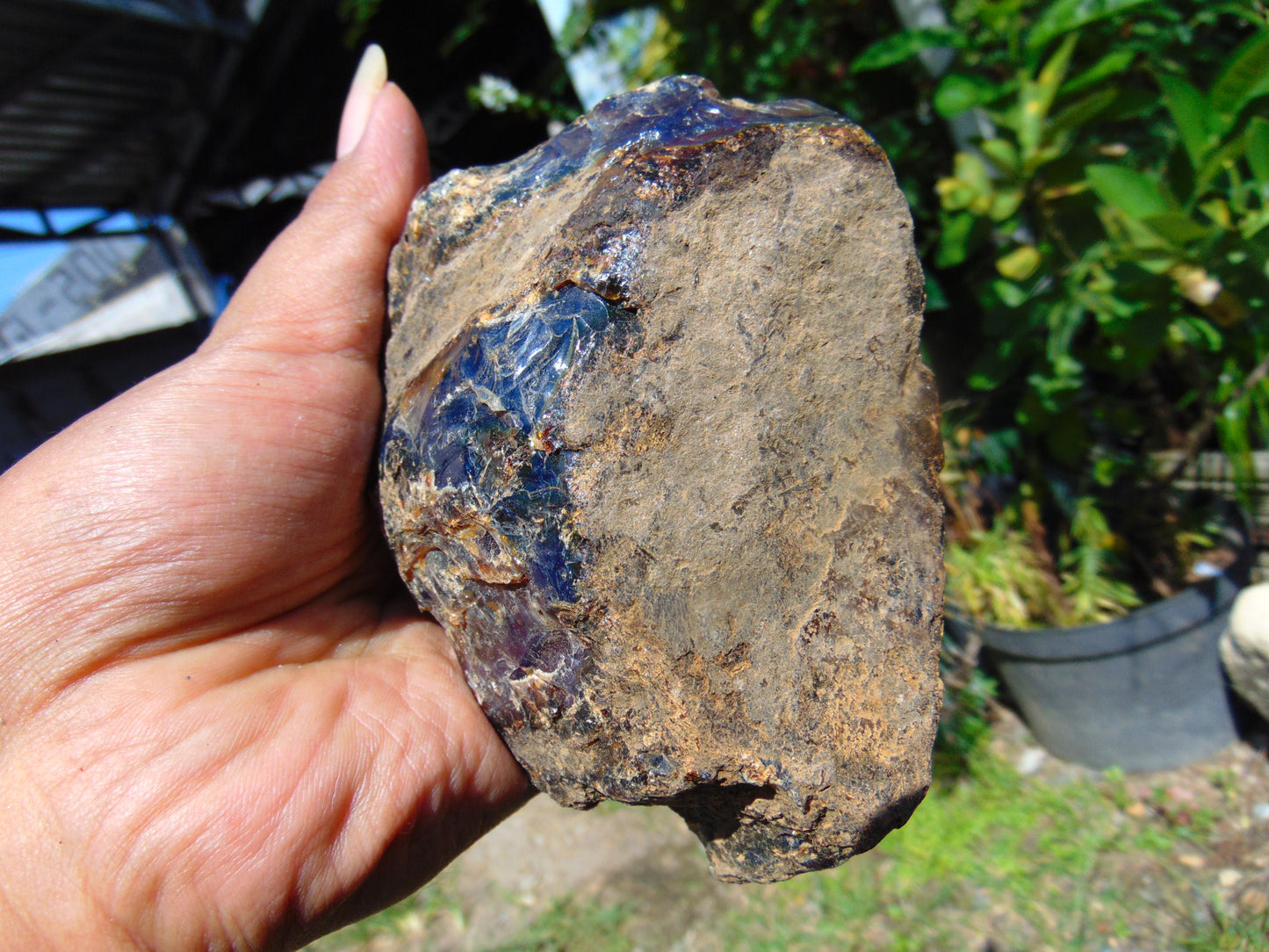 264 gram Rough Raw Indonesian Blue Amber for Healing RBM65