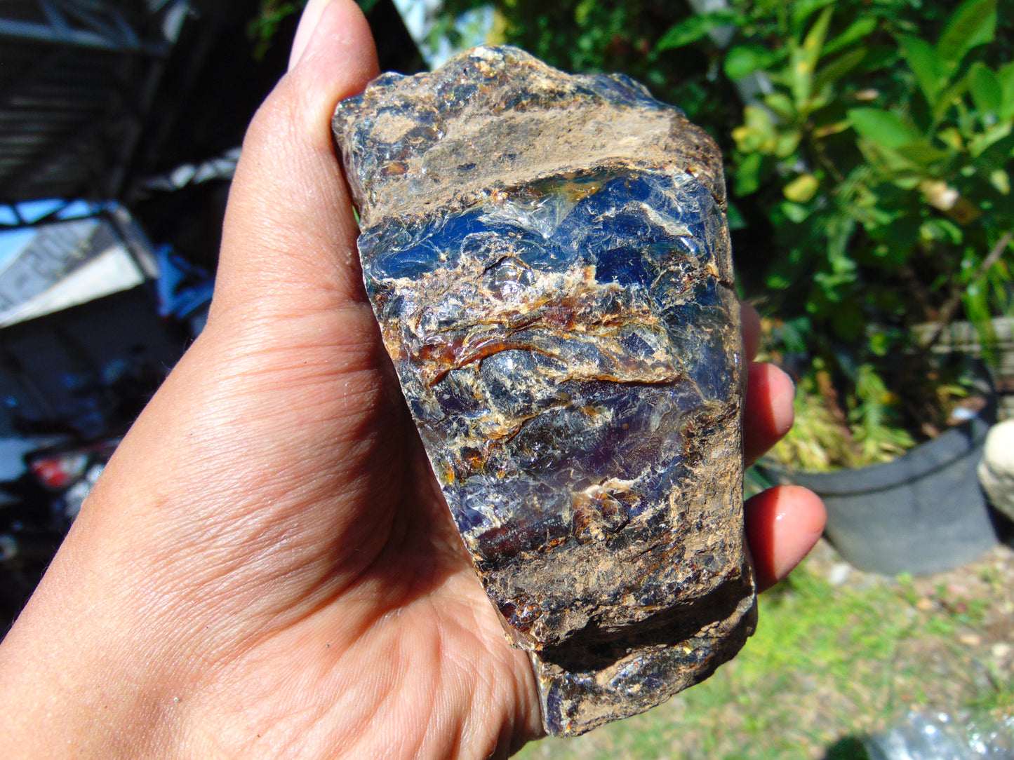 264 gram Rough Raw Indonesian Blue Amber for Healing RBM65