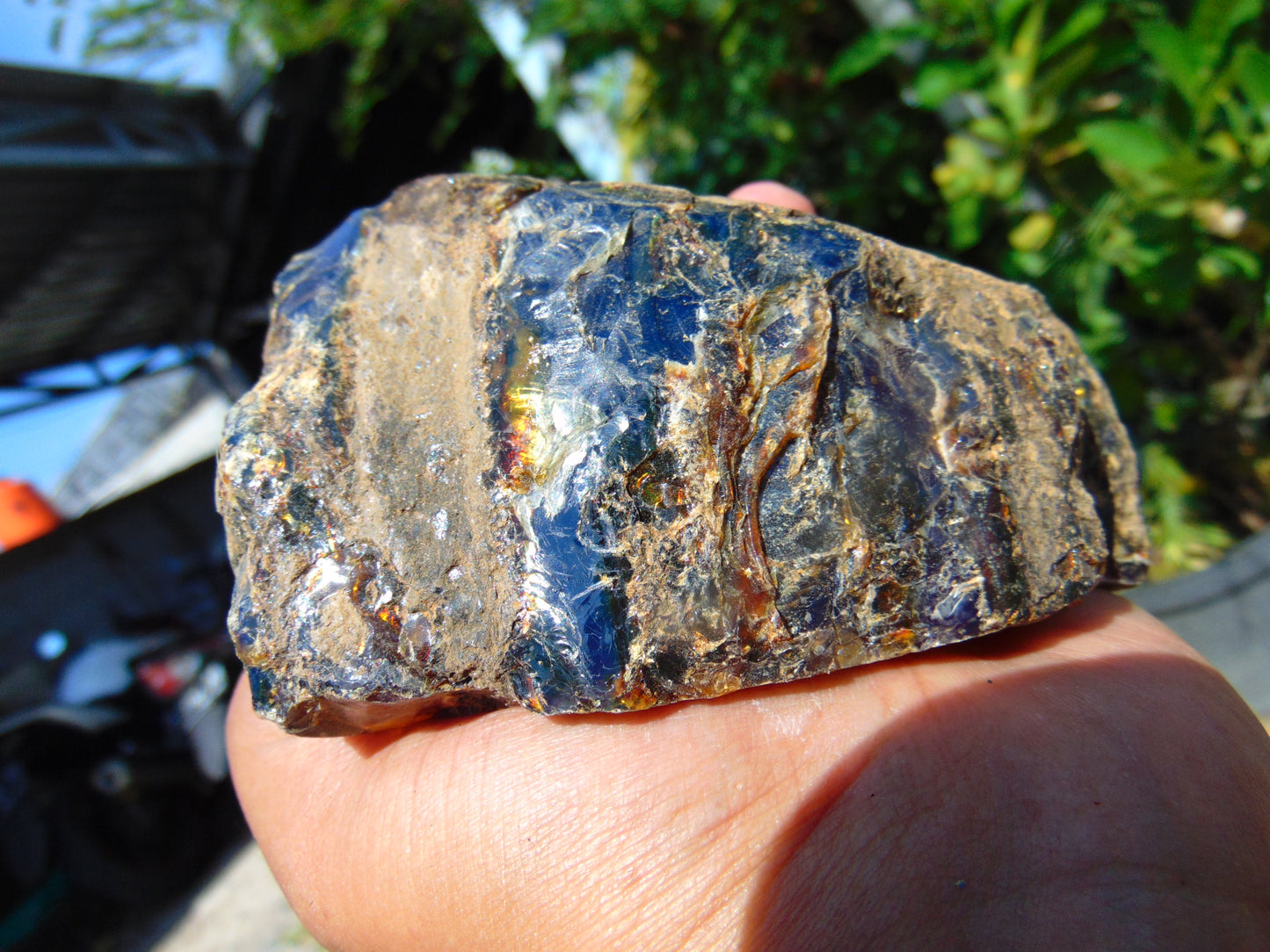 264 gram Rough Raw Indonesian Blue Amber for Healing RBM65