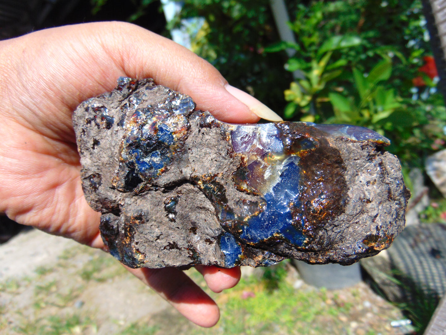 138 gram Rough Raw Indonesian Blue Amber for Healing RBM45