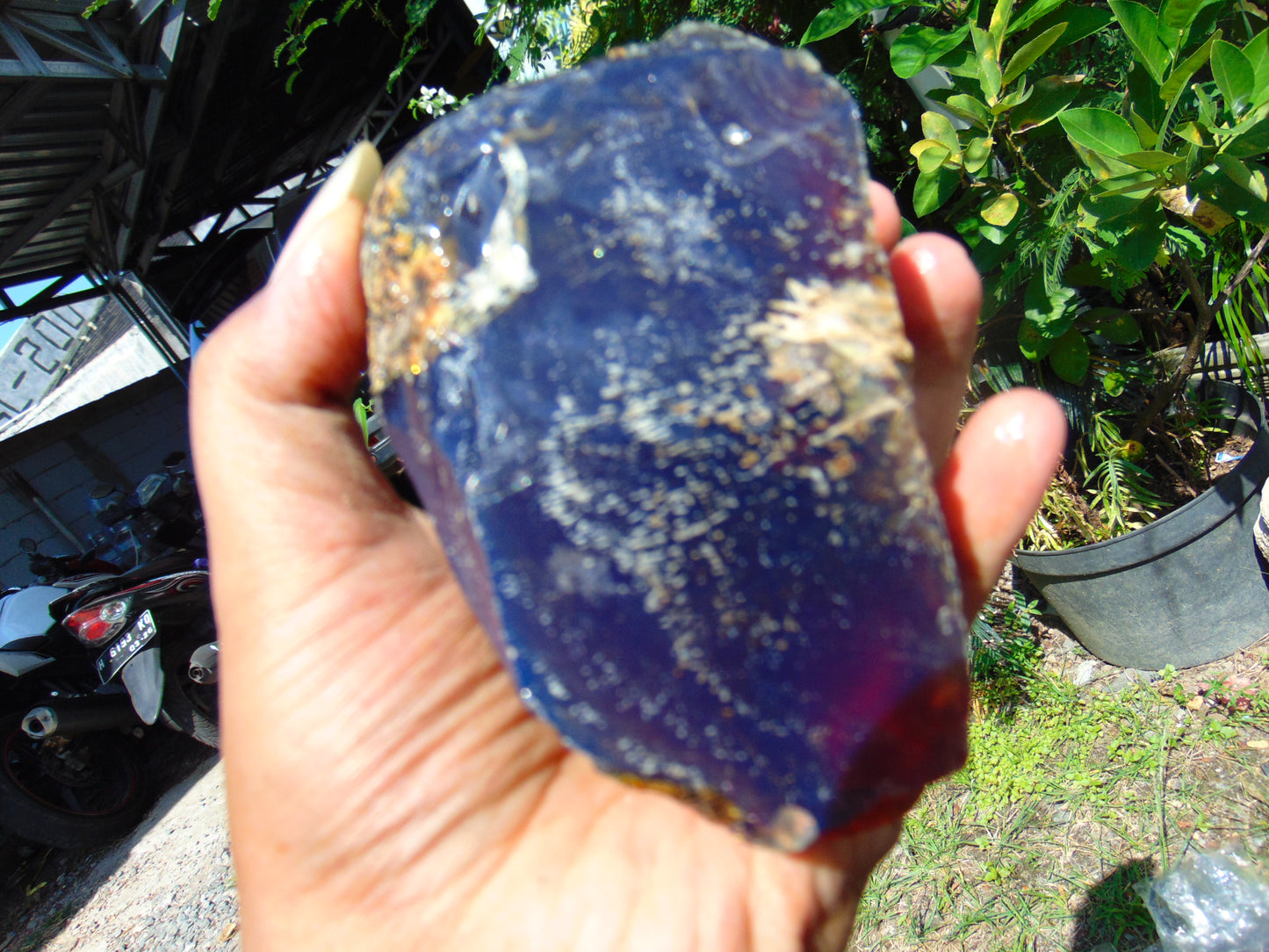 202 gram Rough Raw Indonesian Blue Amber for Healing RBM38