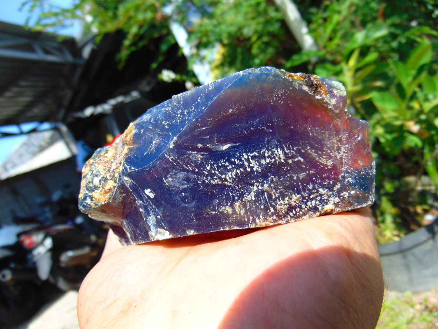 202 gram Rough Raw Indonesian Blue Amber for Healing RBM38