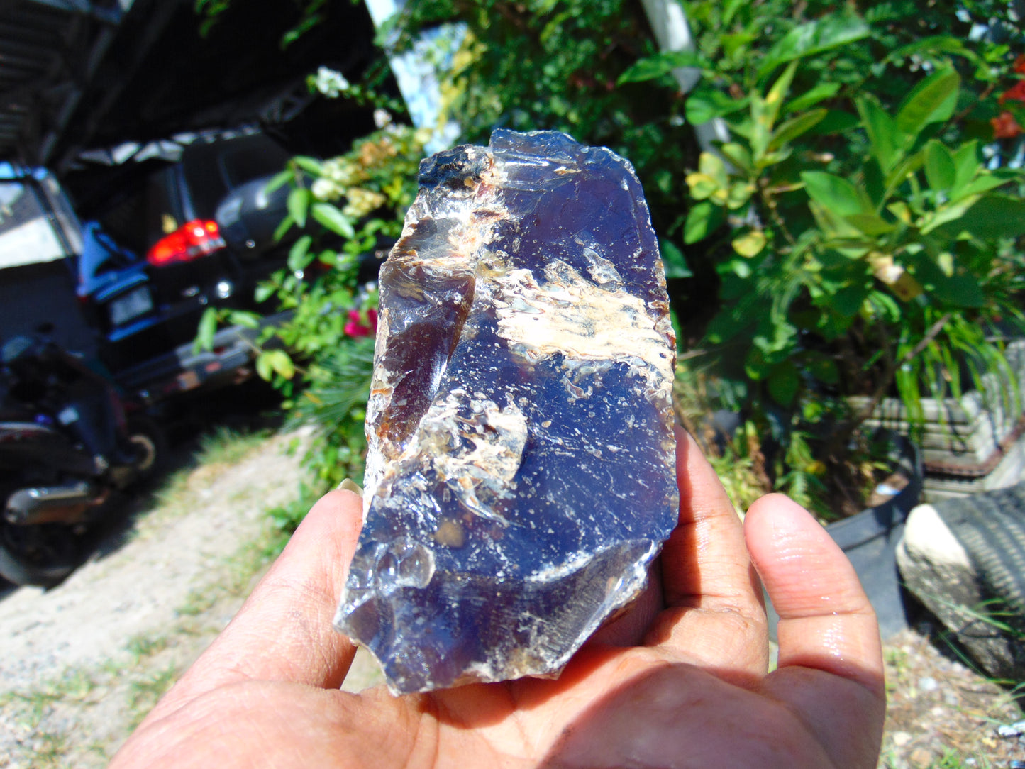 202 gram Rough Raw Indonesian Blue Amber for Healing RBM38
