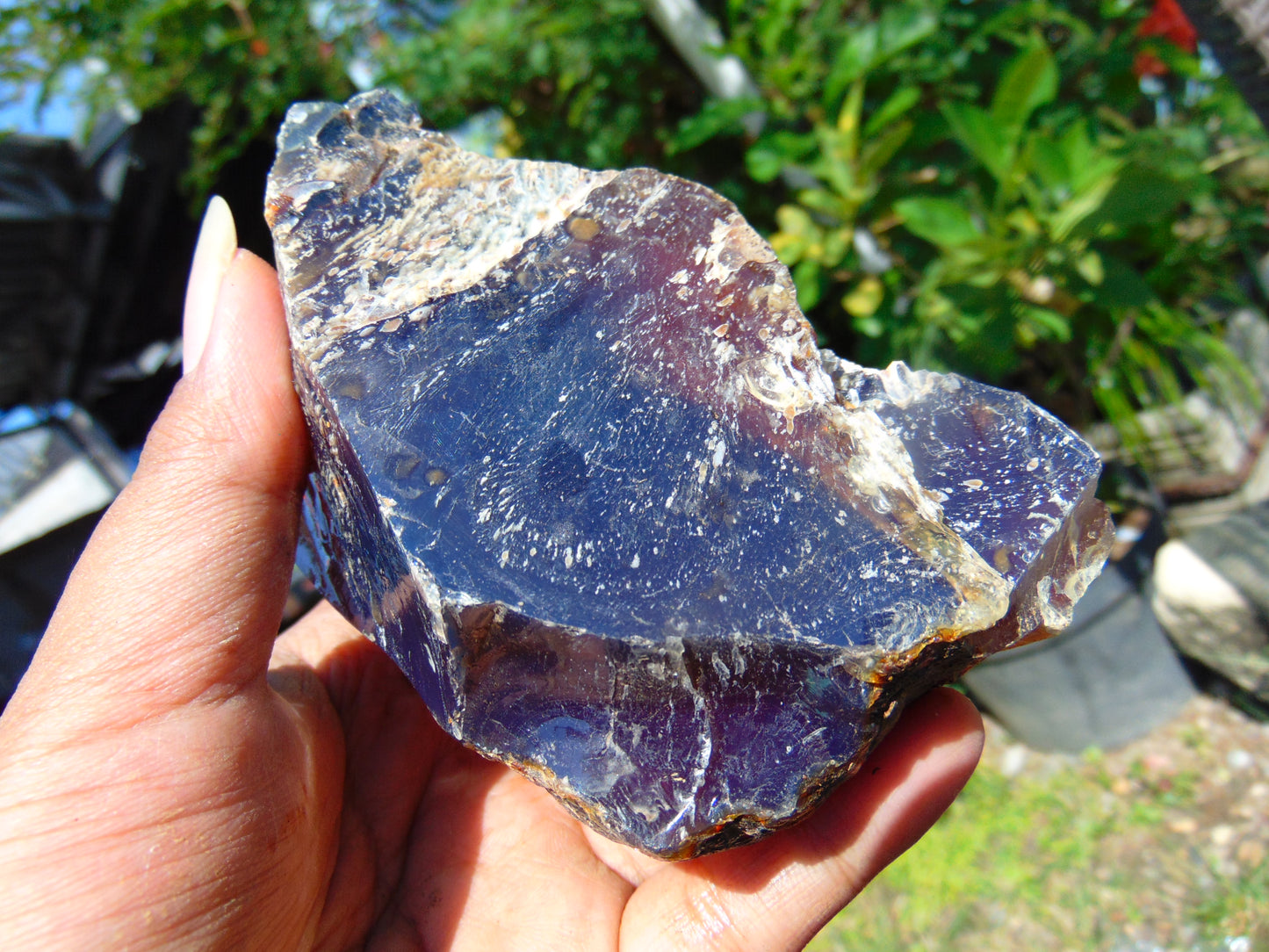 202 gram Rough Raw Indonesian Blue Amber for Healing RBM38