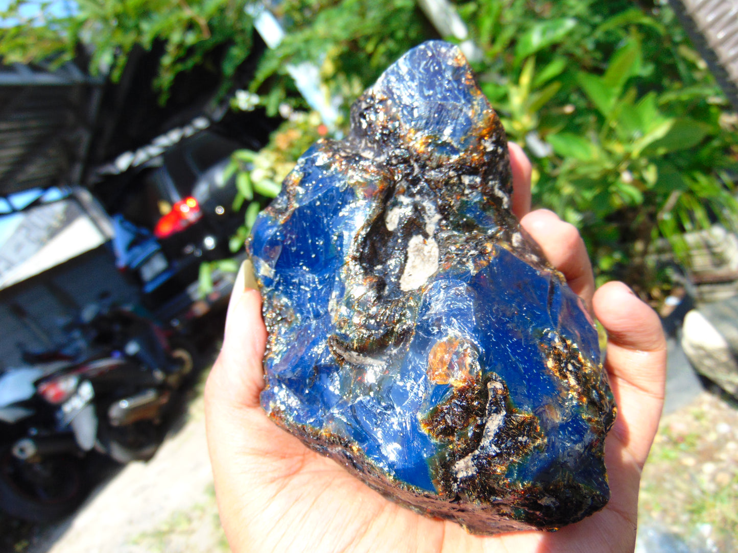 245 gram Rough Raw Indonesian Blue Amber for Healing RBM41