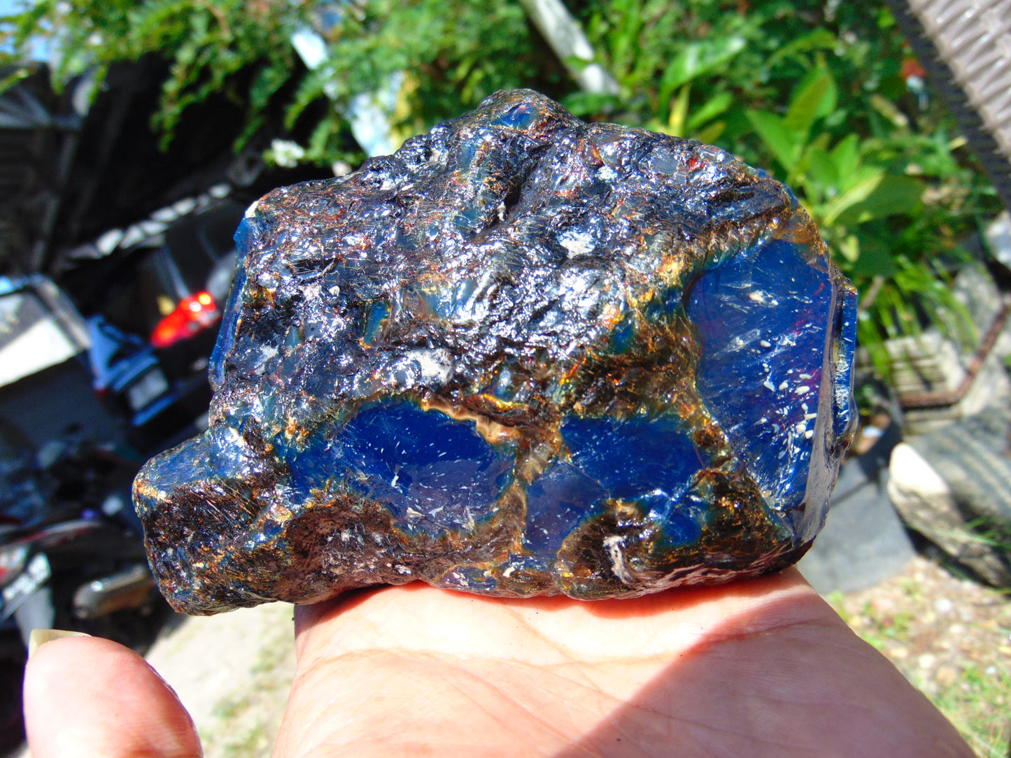 245 gram Rough Raw Indonesian Blue Amber for Healing RBM41
