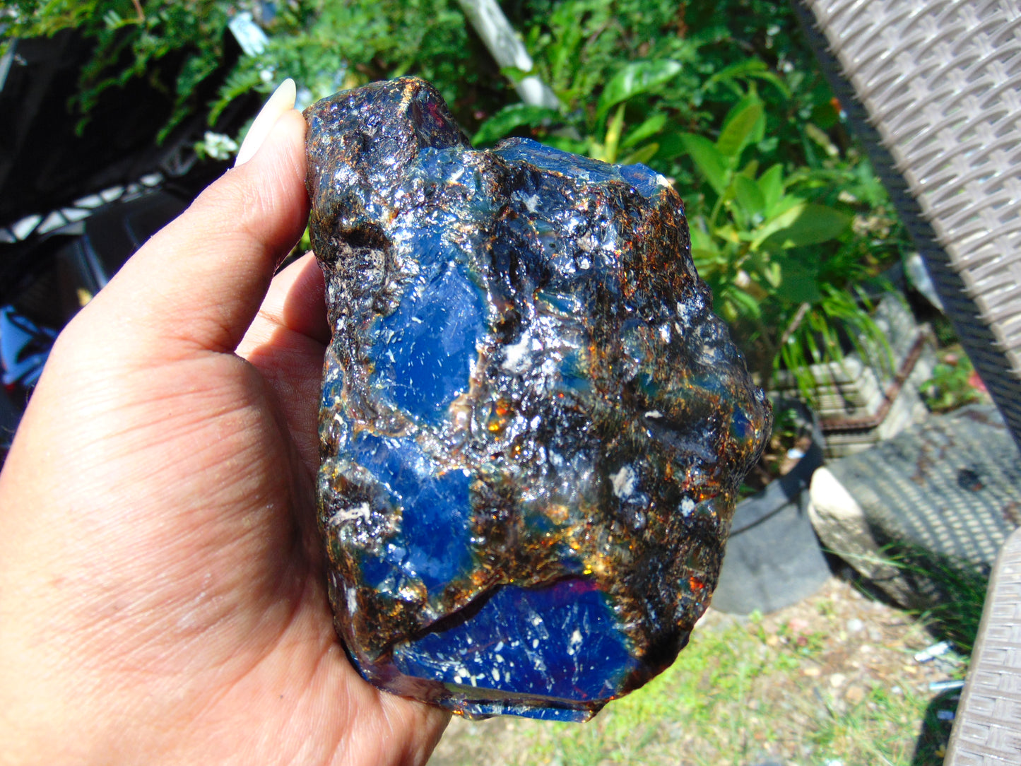 245 gram Rough Raw Indonesian Blue Amber for Healing RBM41