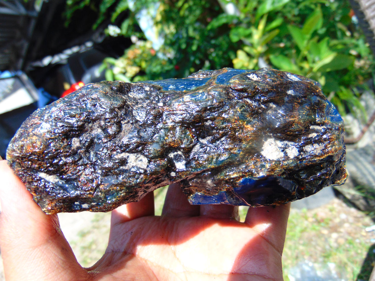 245 gram Rough Raw Indonesian Blue Amber for Healing RBM41