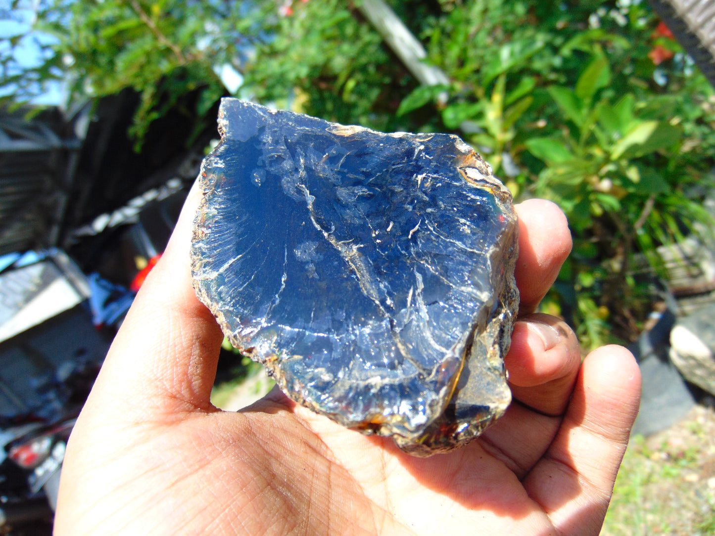 98 gram Rough Raw Indonesian Blue Amber for Healing RBM67
