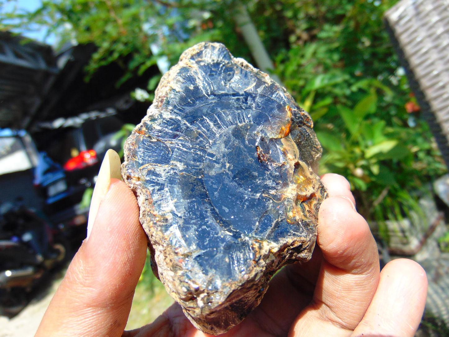 98 gram Rough Raw Indonesian Blue Amber for Healing RBM67