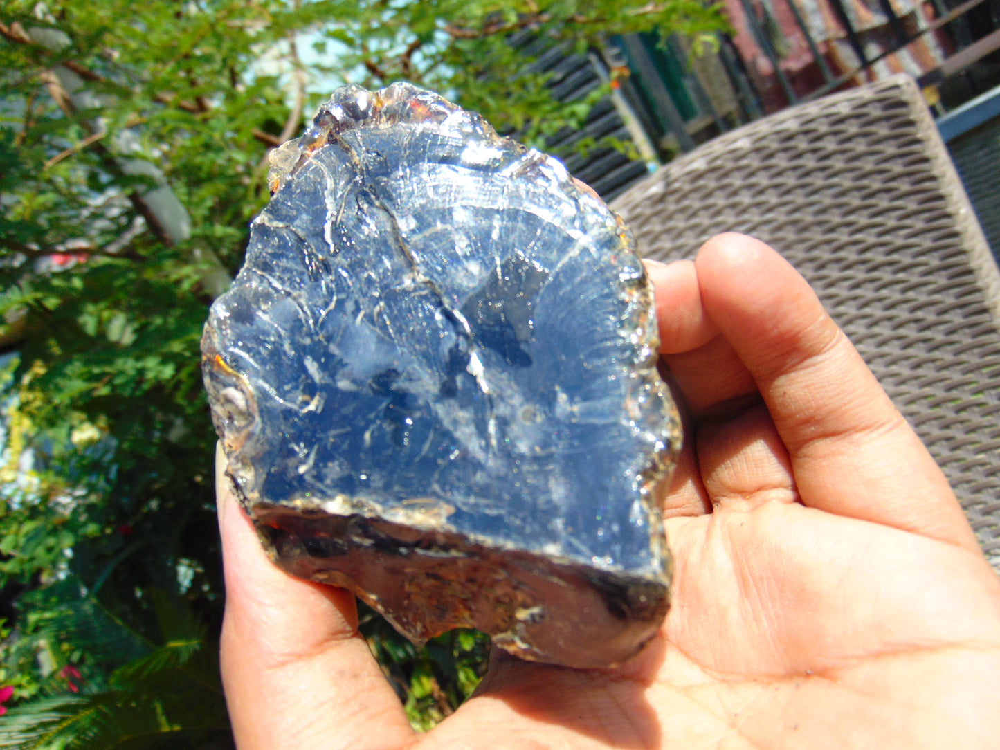98 gram Rough Raw Indonesian Blue Amber for Healing RBM67