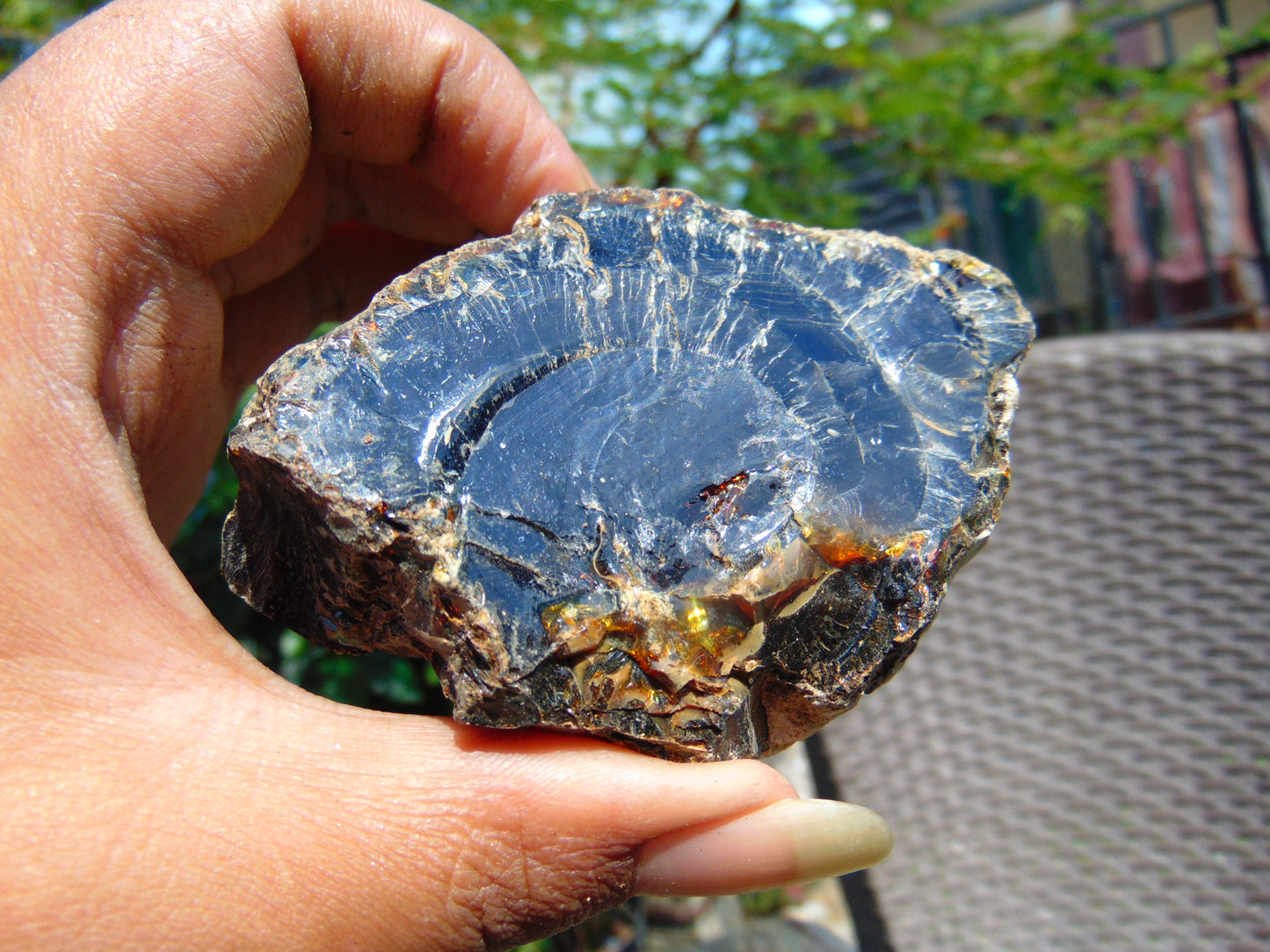 98 gram Rough Raw Indonesian Blue Amber for Healing RBM67