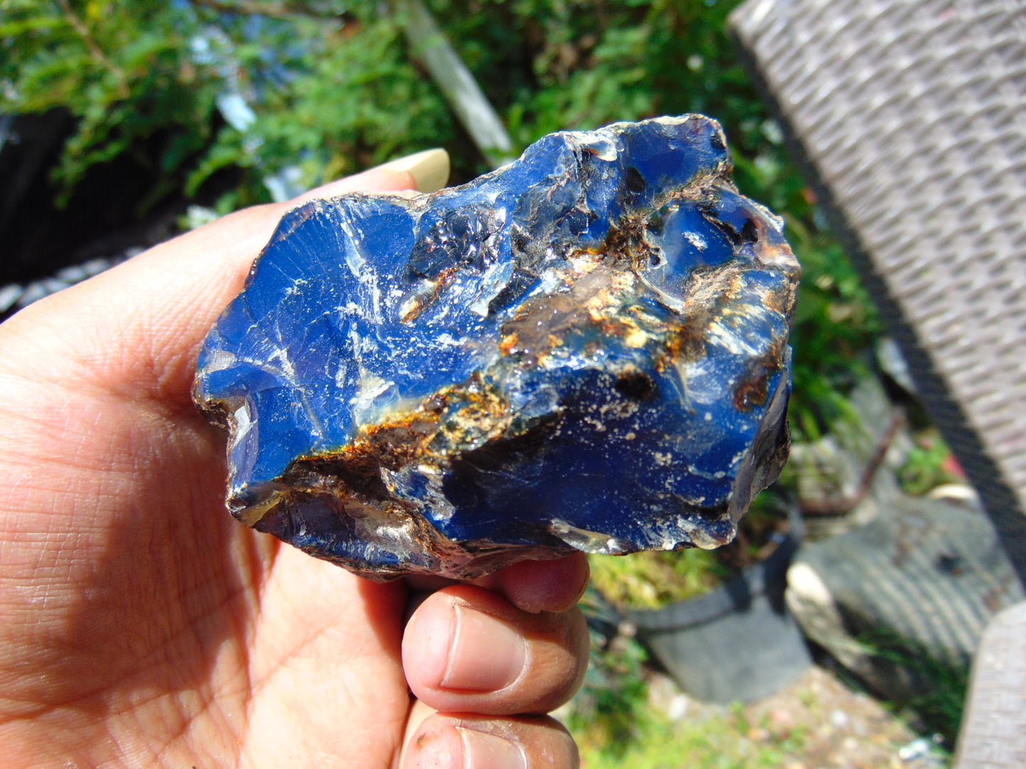 131 gram Rough Raw Indonesian Blue Amber for Healing RBM48
