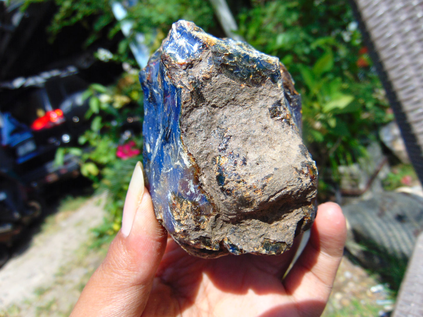 131 gram Rough Raw Indonesian Blue Amber for Healing RBM48
