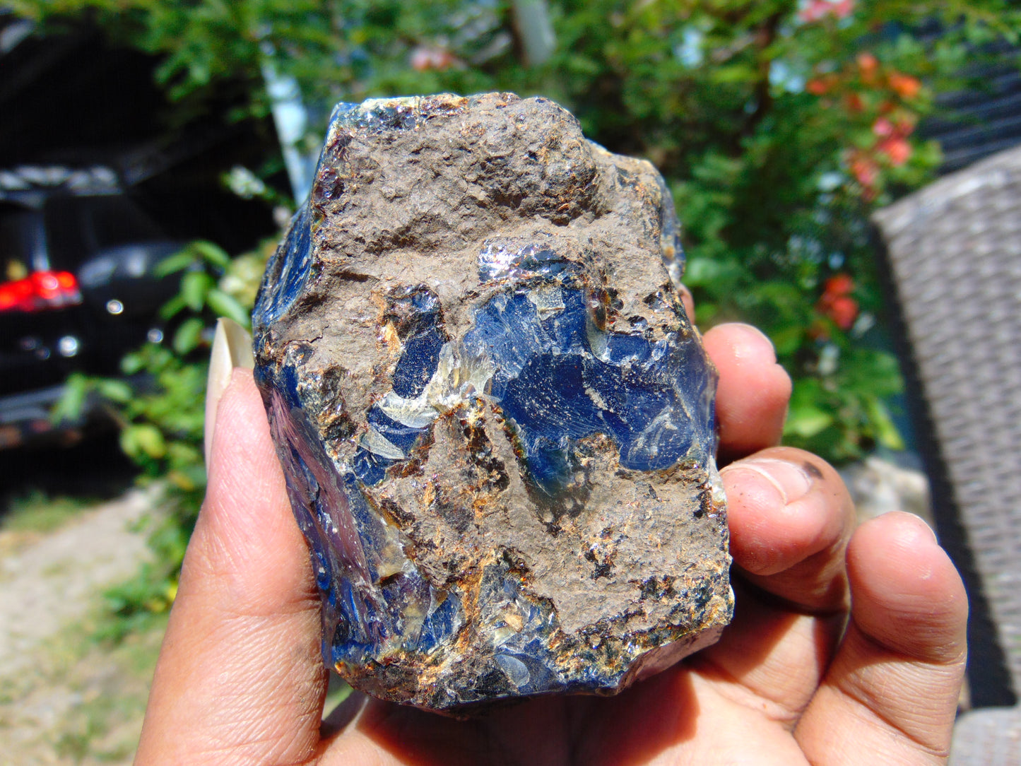 131 gram Rough Raw Indonesian Blue Amber for Healing RBM48