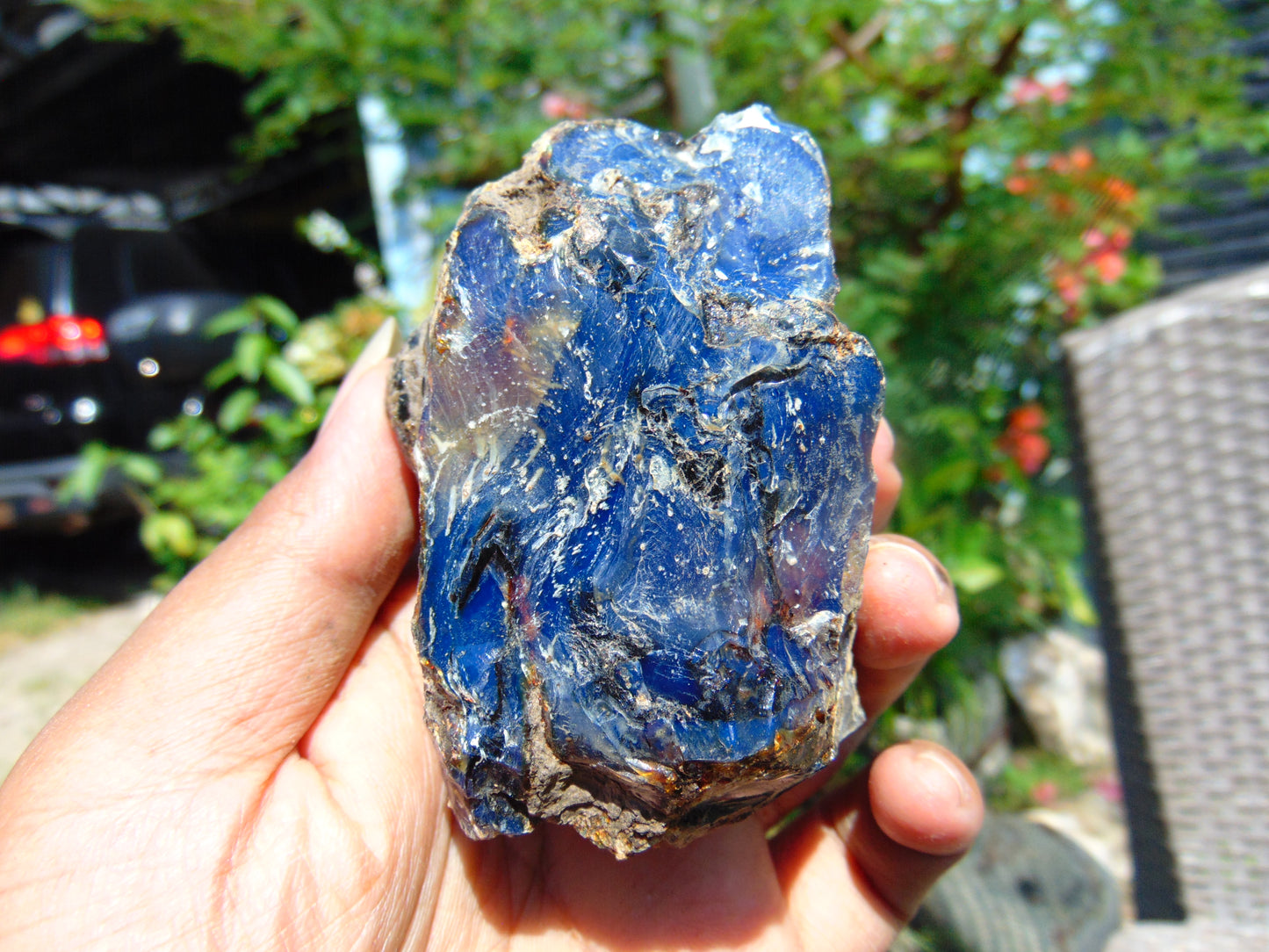 131 gram Rough Raw Indonesian Blue Amber for Healing RBM48