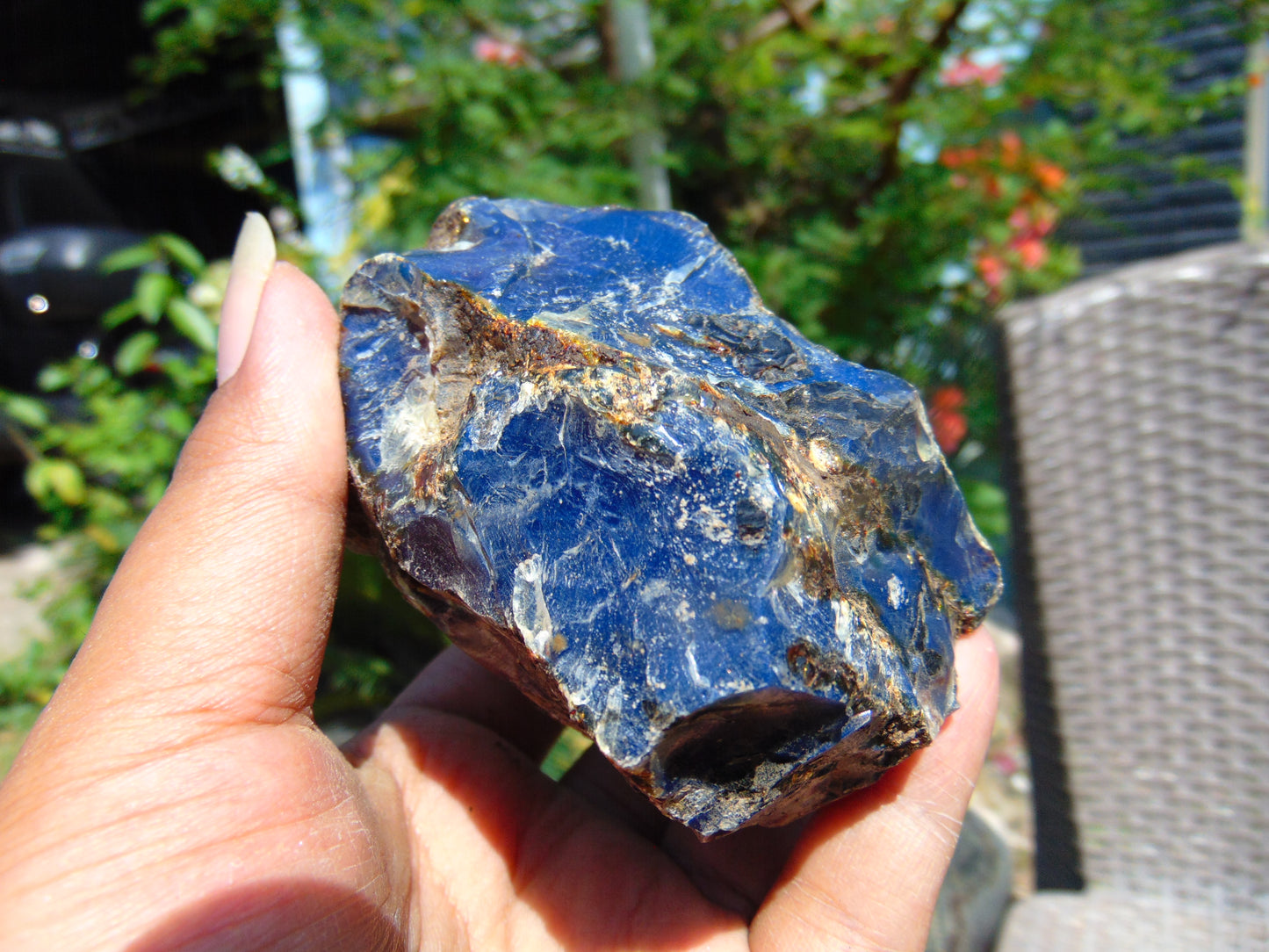 131 gram Rough Raw Indonesian Blue Amber for Healing RBM48