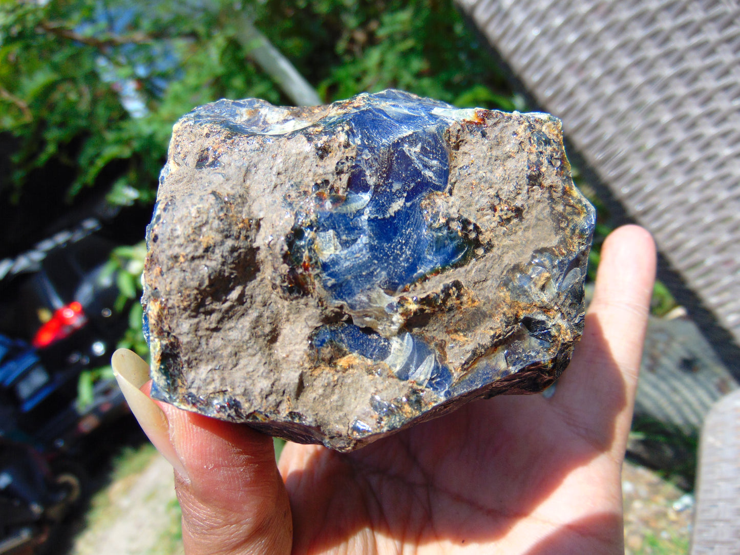 131 gram Rough Raw Indonesian Blue Amber for Healing RBM48