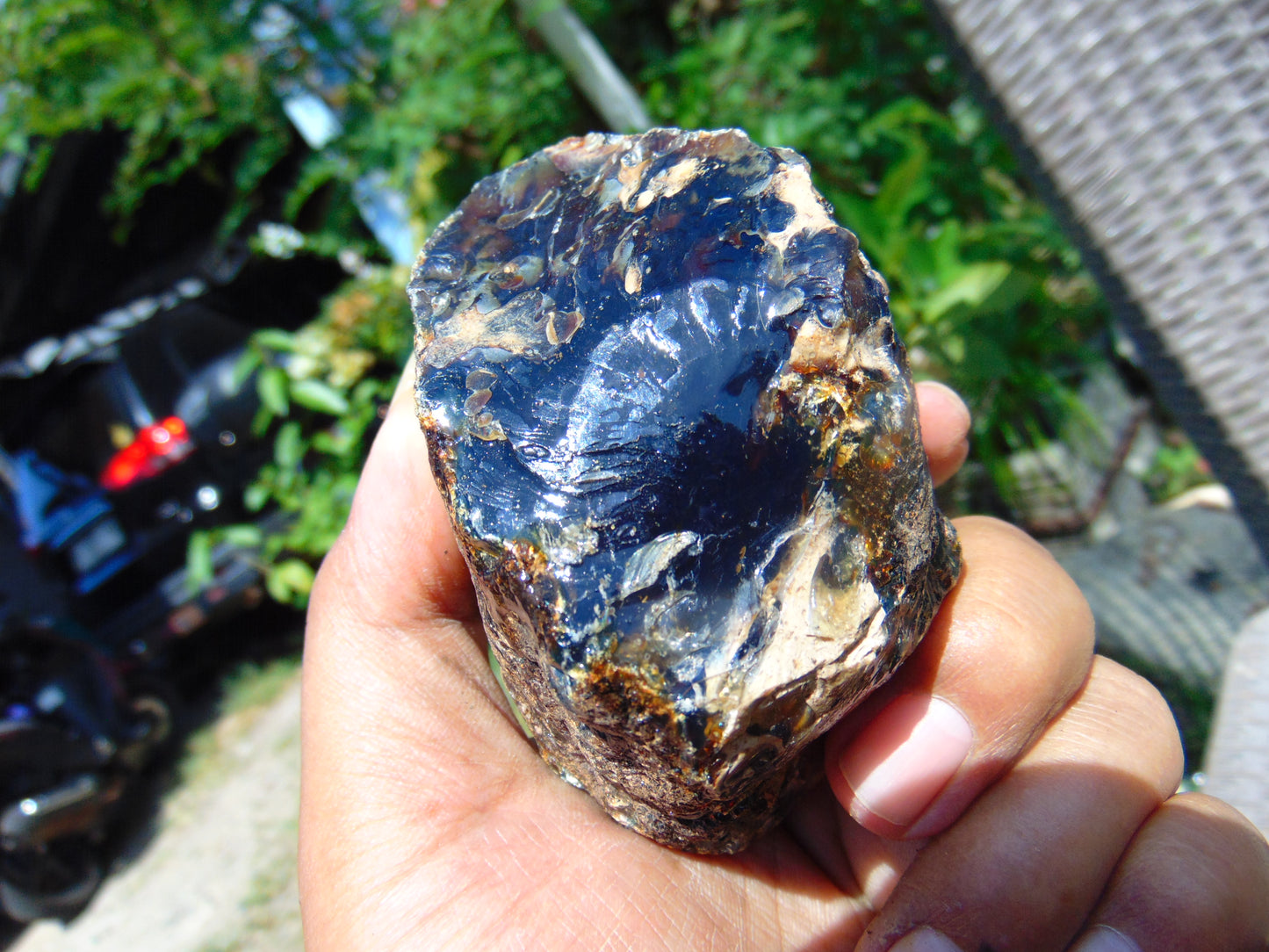 141 gram Rough Raw Indonesian Blue Amber for Healing RBM56