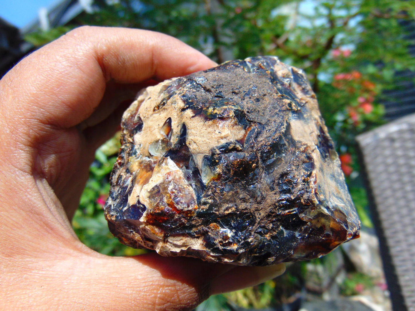 141 gram Rough Raw Indonesian Blue Amber for Healing RBM56