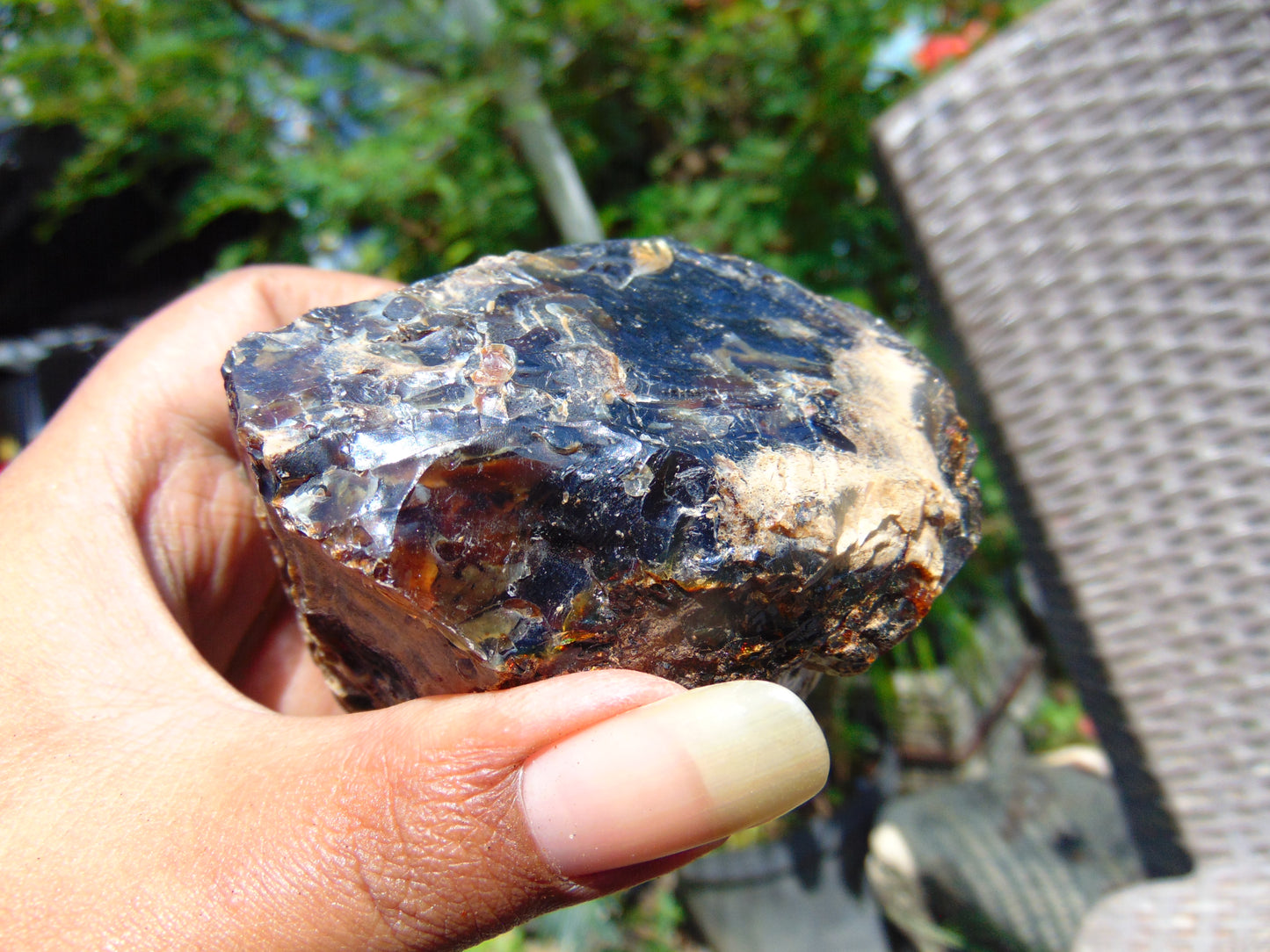 141 gram Rough Raw Indonesian Blue Amber for Healing RBM56