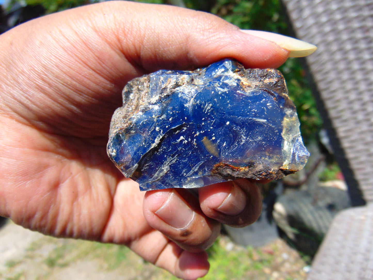70 gram Rough Raw Indonesian Blue Amber for Healing MLRB70