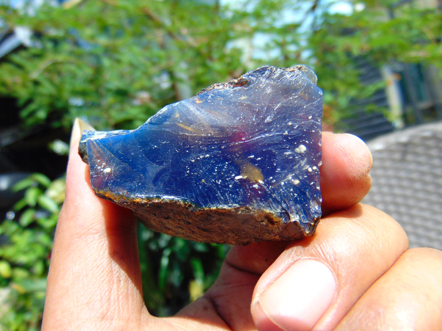 70 gram Rough Raw Indonesian Blue Amber for Healing MLRB70