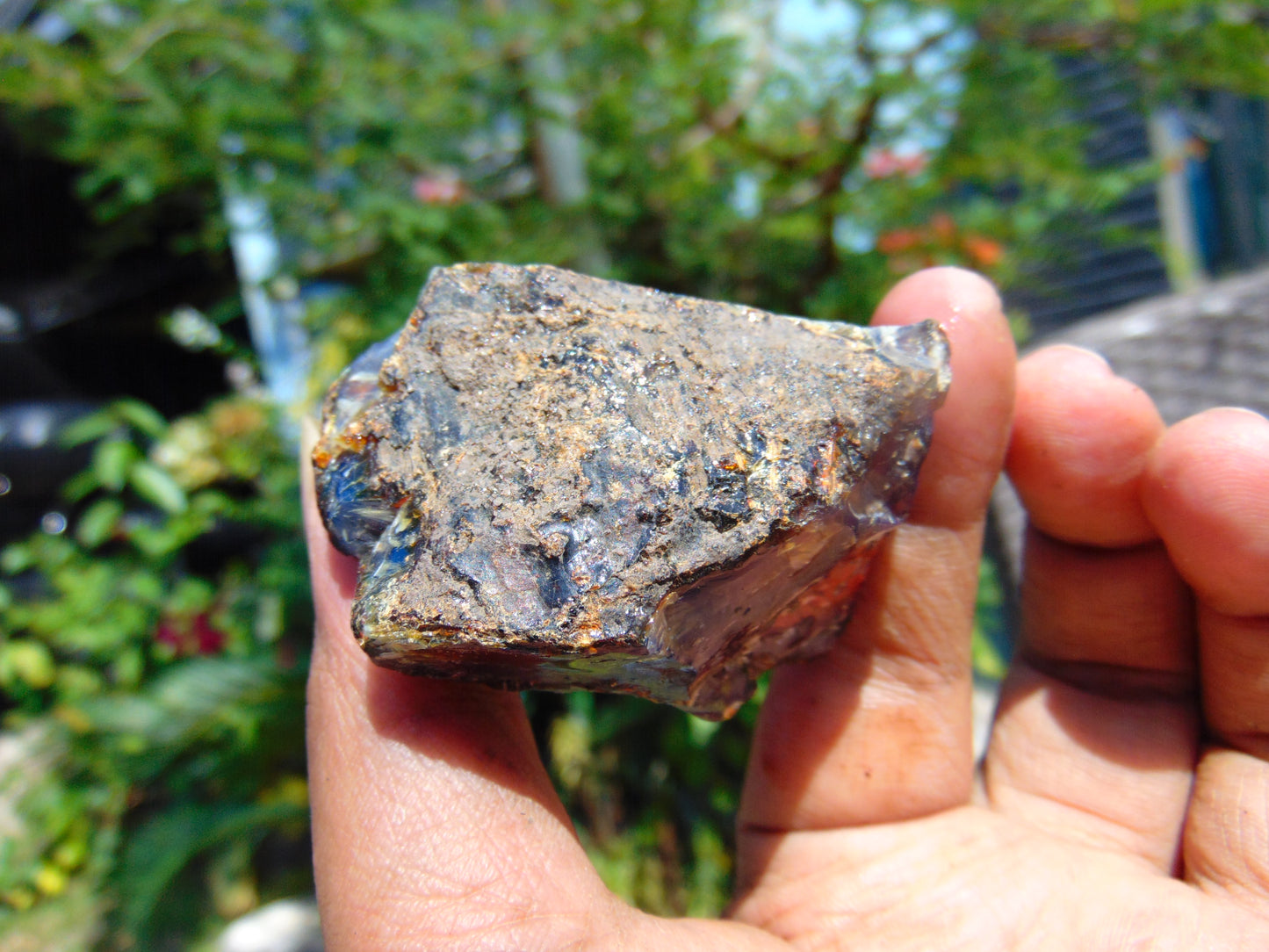 70 gram Rough Raw Indonesian Blue Amber for Healing MLRB70