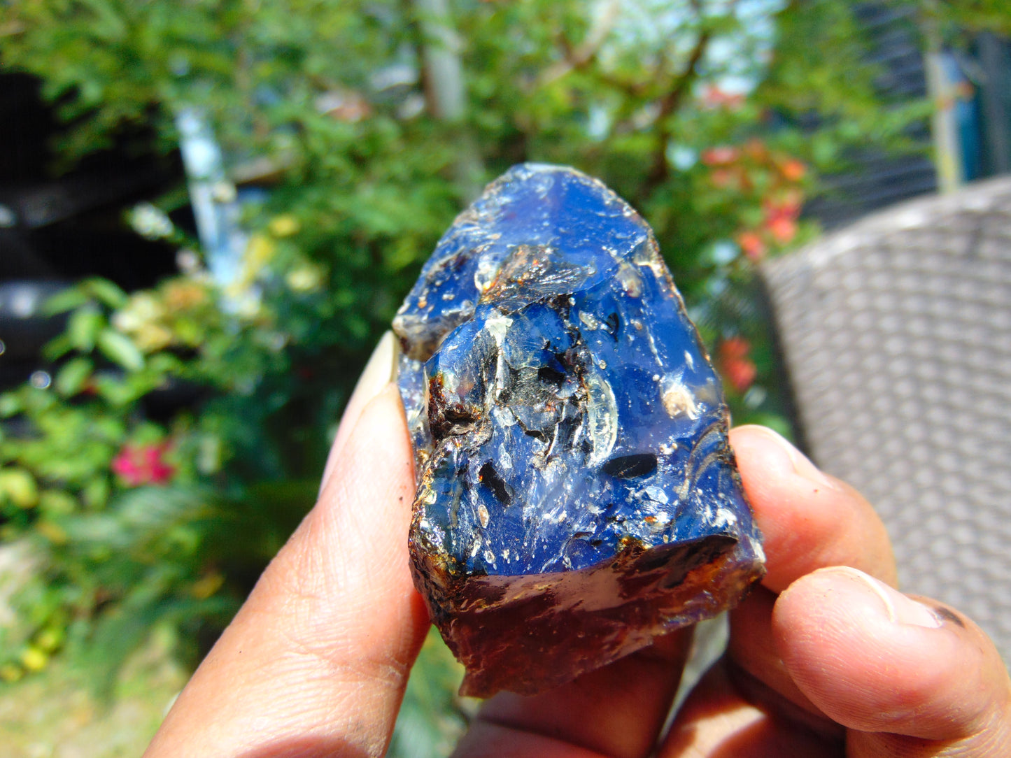 70 gram Rough Raw Indonesian Blue Amber for Healing MLRB70