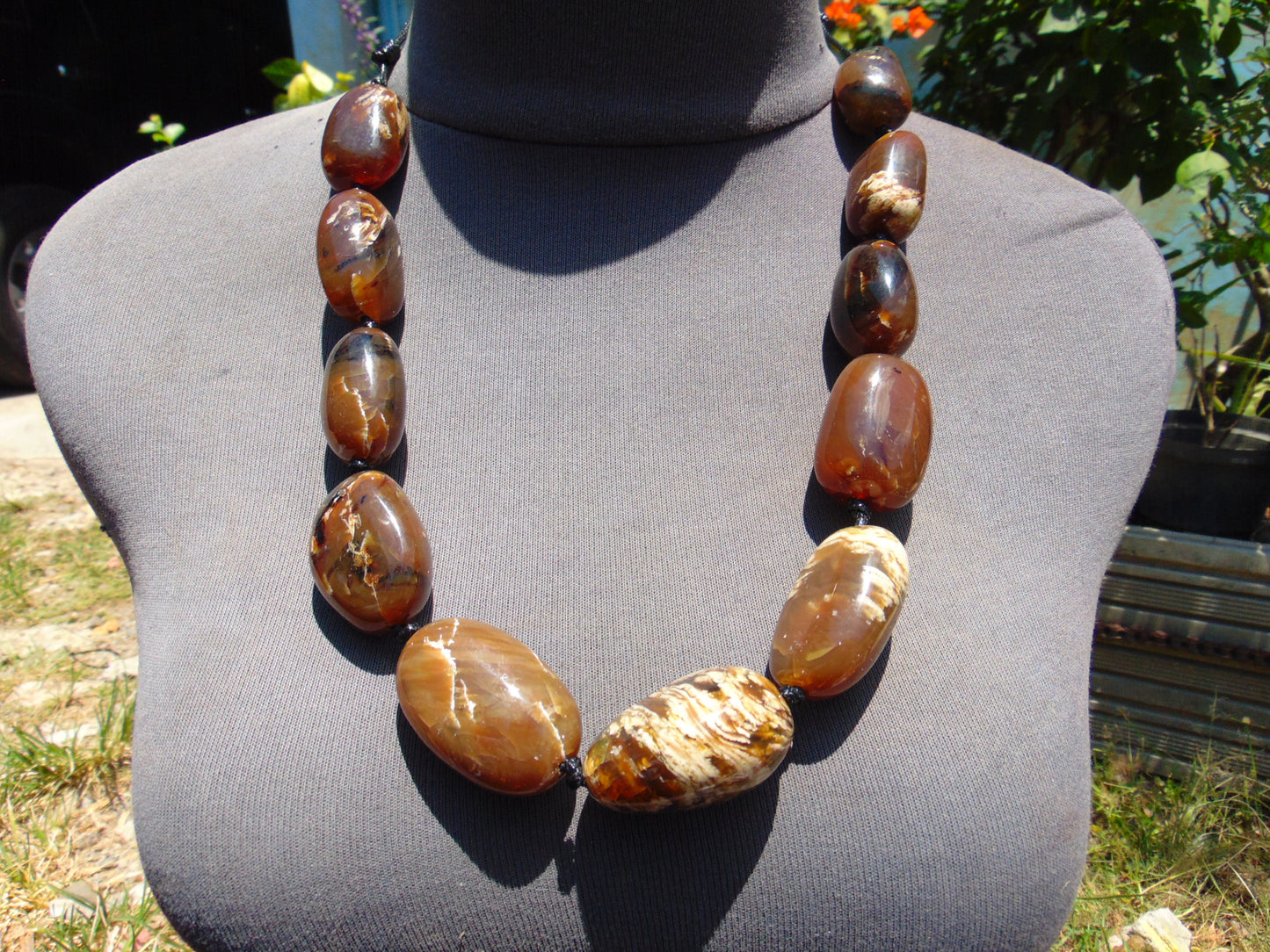 118 gram Small Beads Combination Necklace Indonesian Amber for Healing