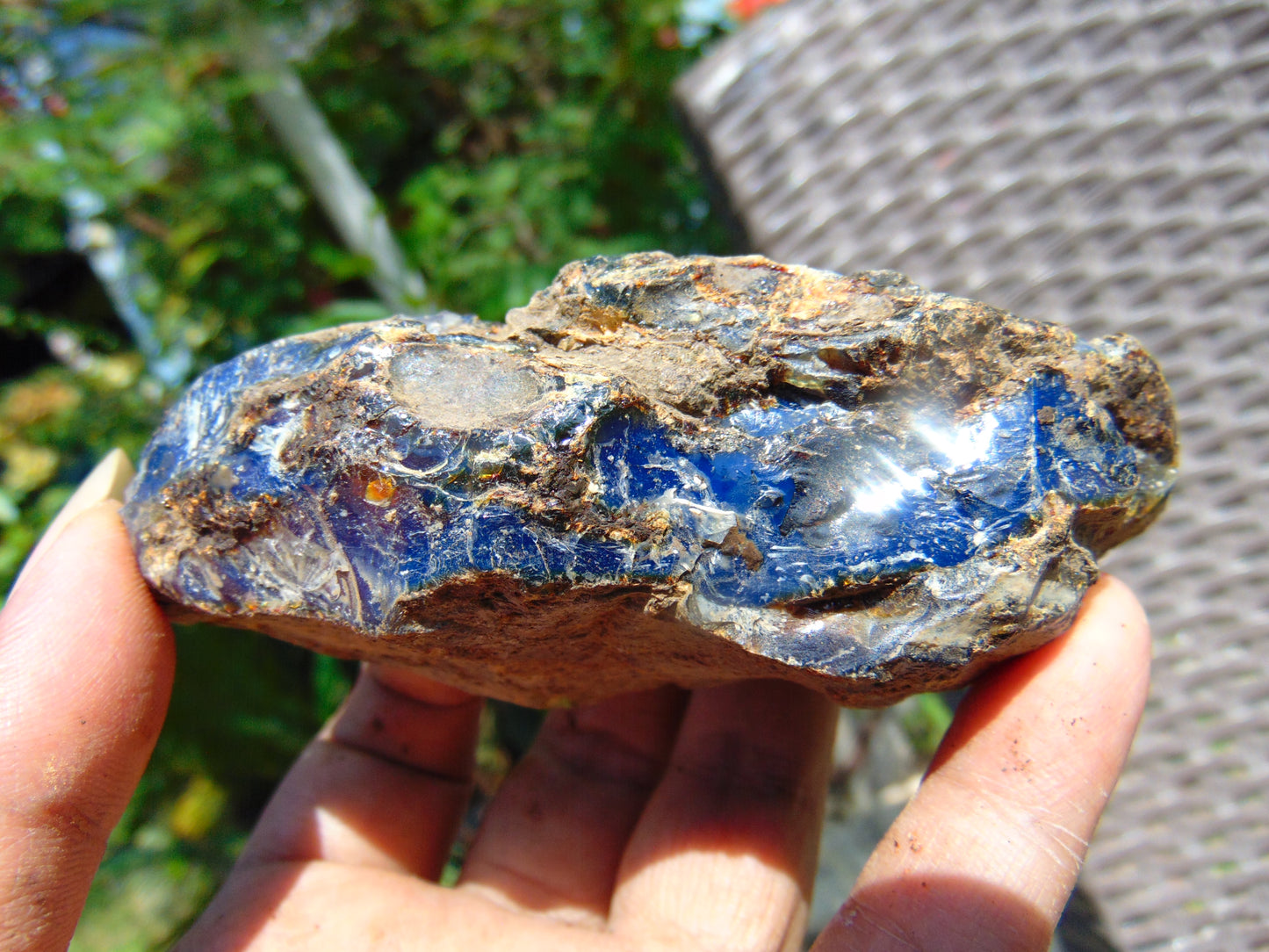60 gram Rough Raw Indonesian Blue Amber for Healing RBM46